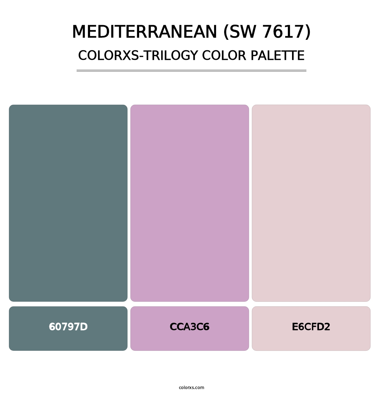Mediterranean (SW 7617) - Colorxs Trilogy Palette