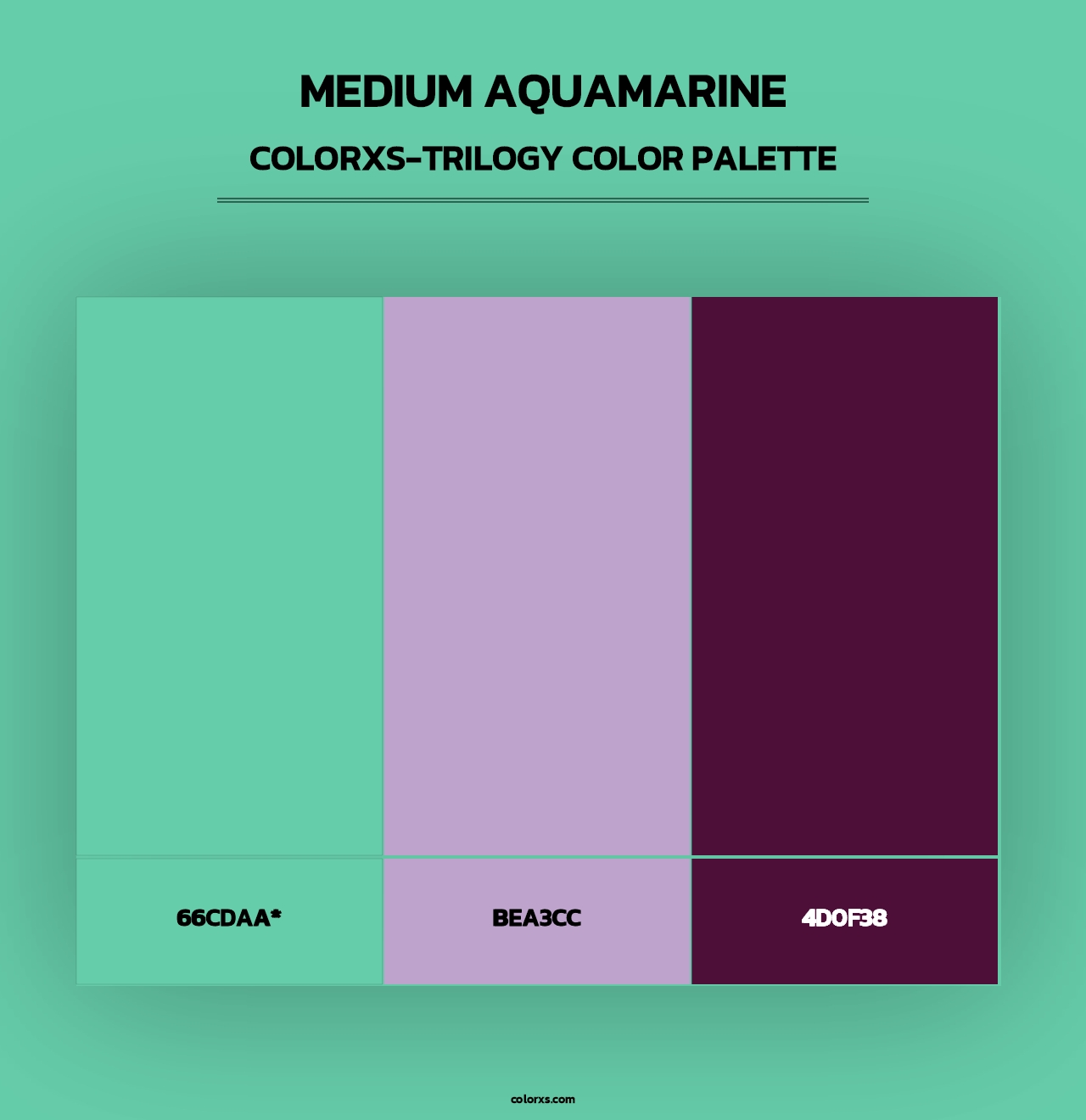 Medium Aquamarine - Colorxs Trilogy Palette