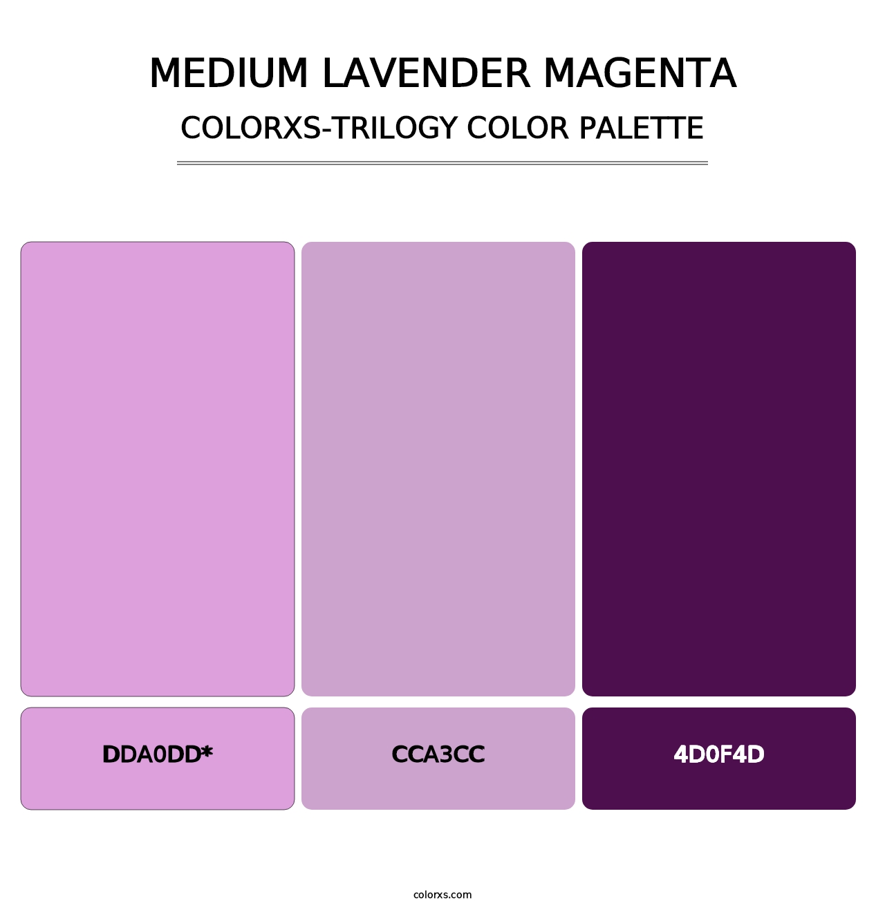 Medium Lavender Magenta - Colorxs Trilogy Palette