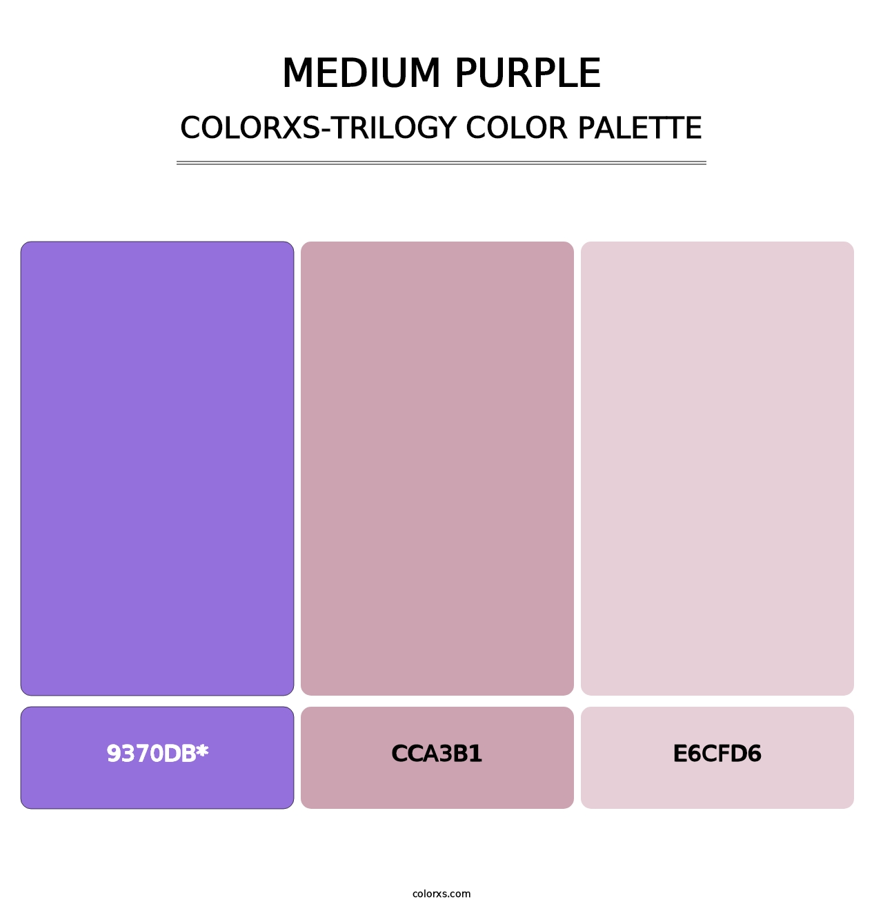 Medium Purple - Colorxs Trilogy Palette