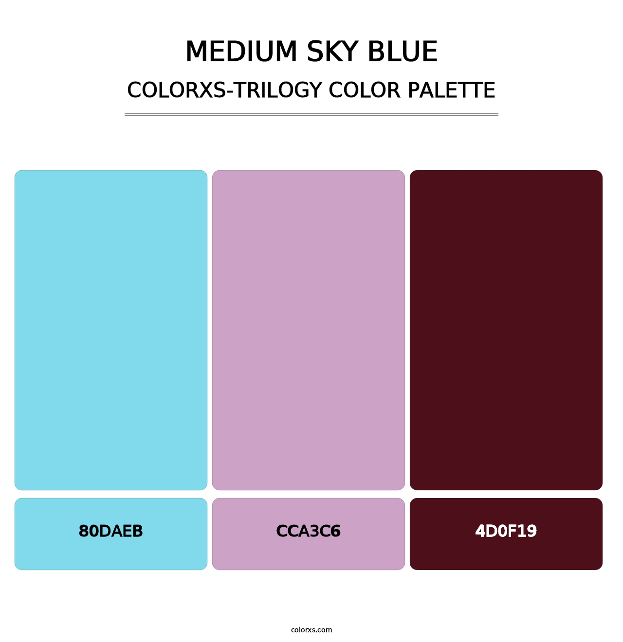 Medium Sky Blue - Colorxs Trilogy Palette