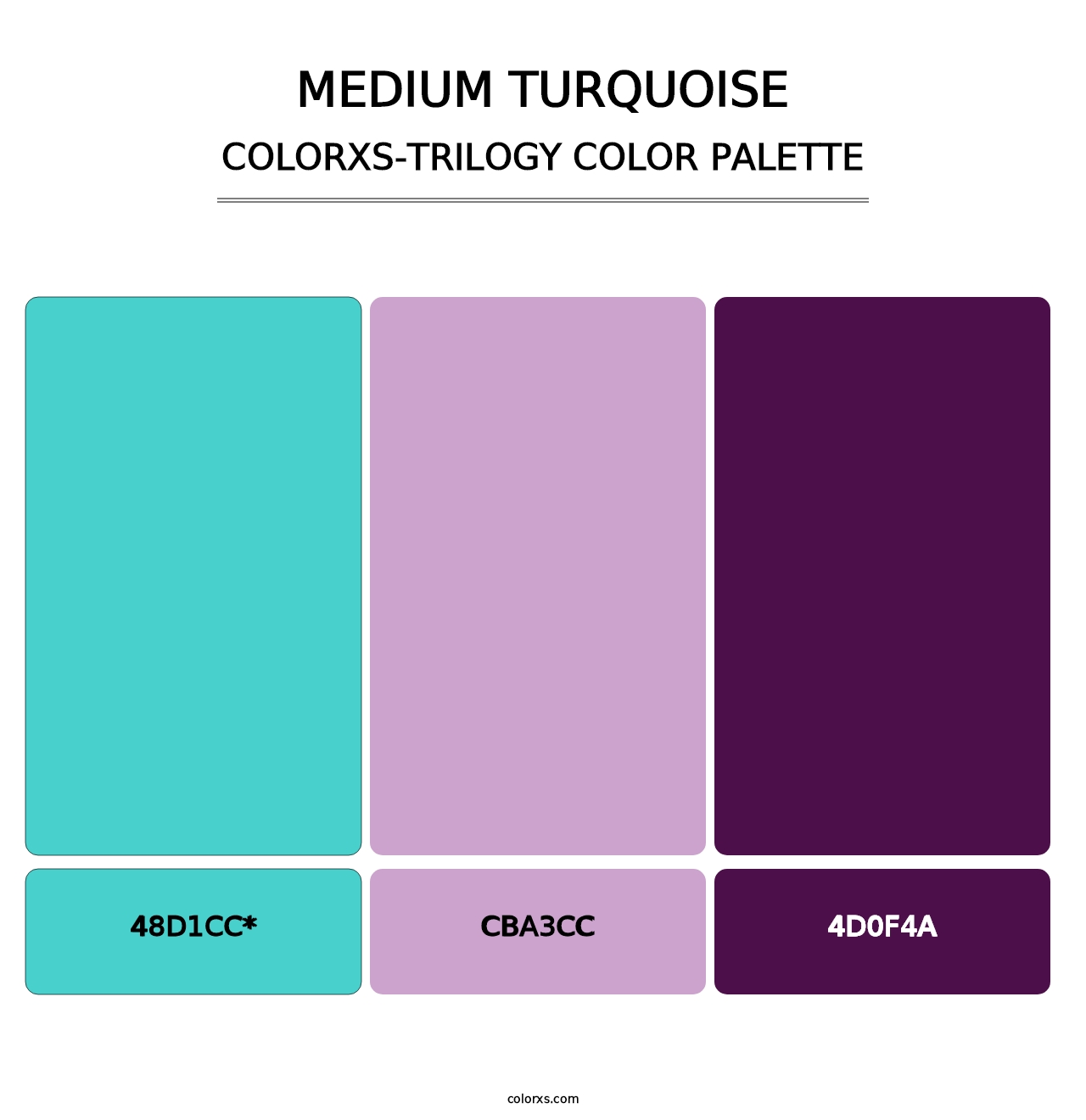 Medium Turquoise - Colorxs Trilogy Palette