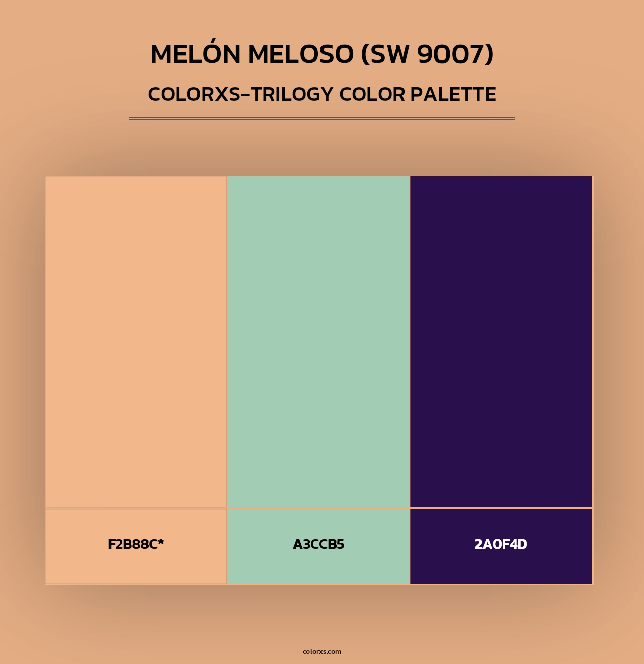 Melón Meloso (SW 9007) - Colorxs Trilogy Palette
