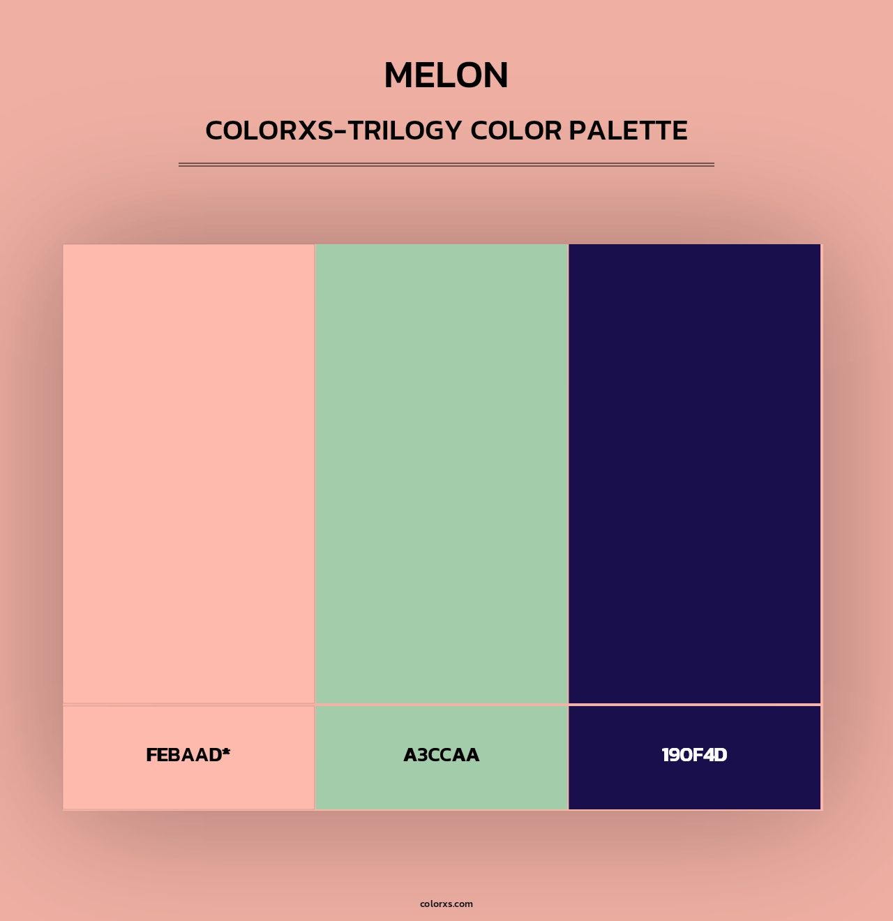 Melon - Colorxs Trilogy Palette