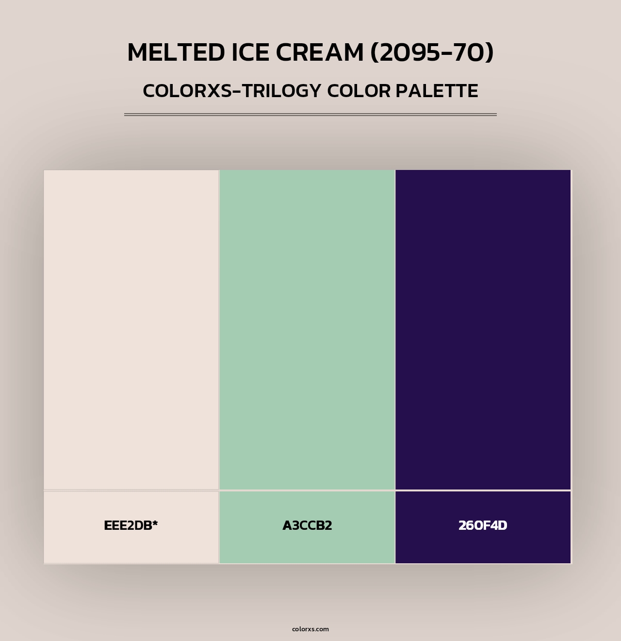 Melted Ice Cream (2095-70) - Colorxs Trilogy Palette
