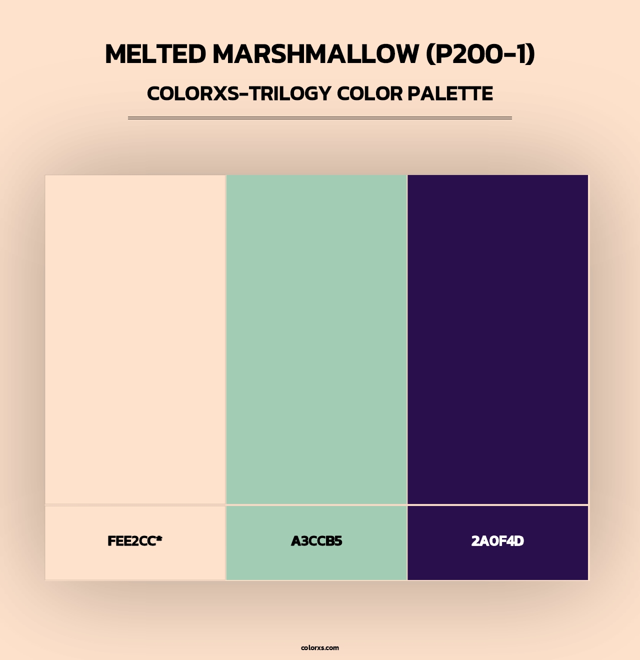 Melted Marshmallow (P200-1) - Colorxs Trilogy Palette
