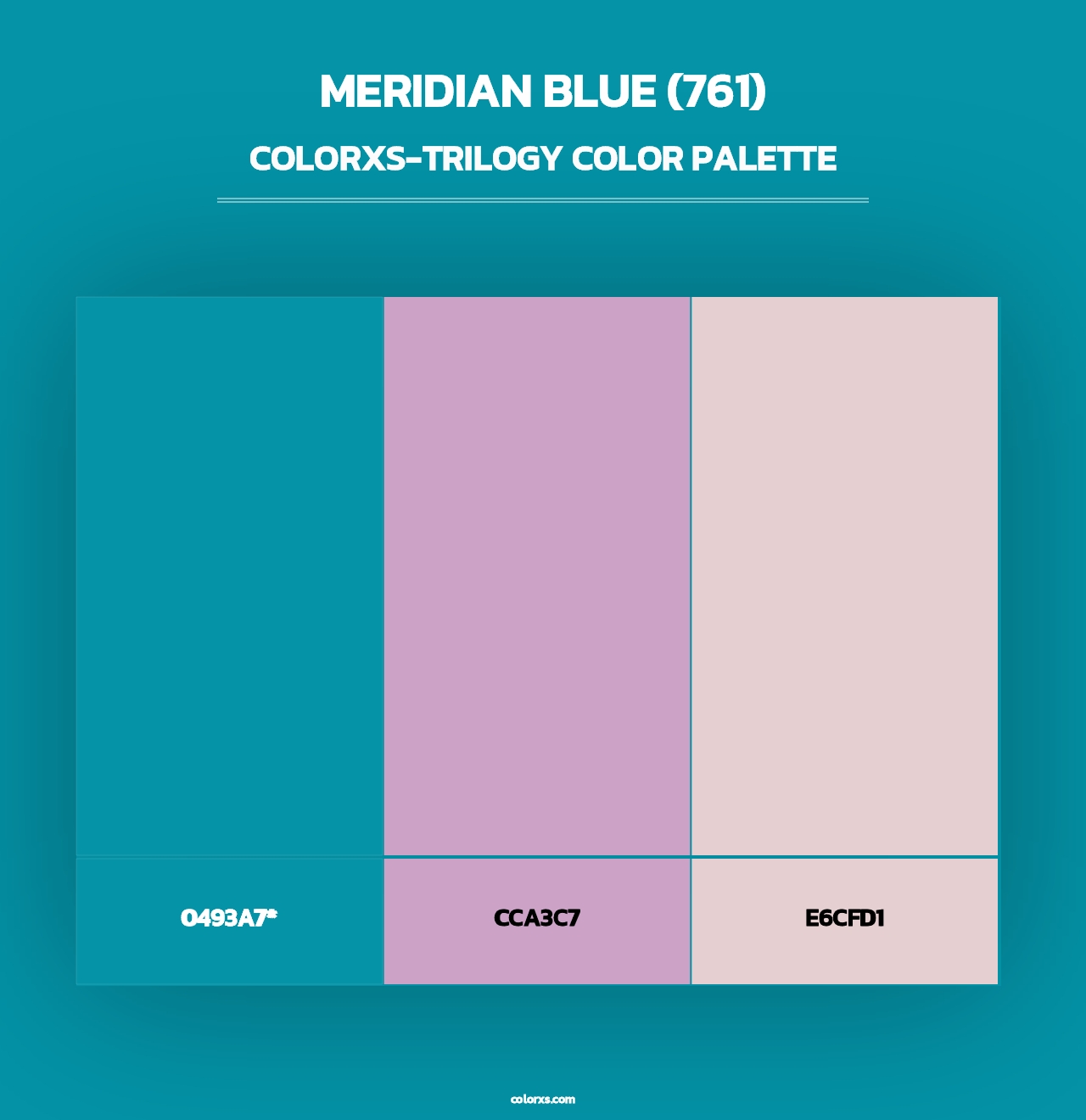 Meridian Blue (761) - Colorxs Trilogy Palette