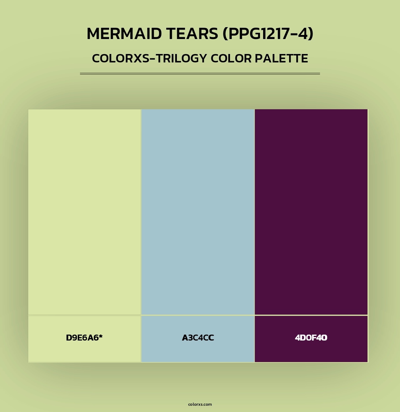 Mermaid Tears (PPG1217-4) - Colorxs Trilogy Palette