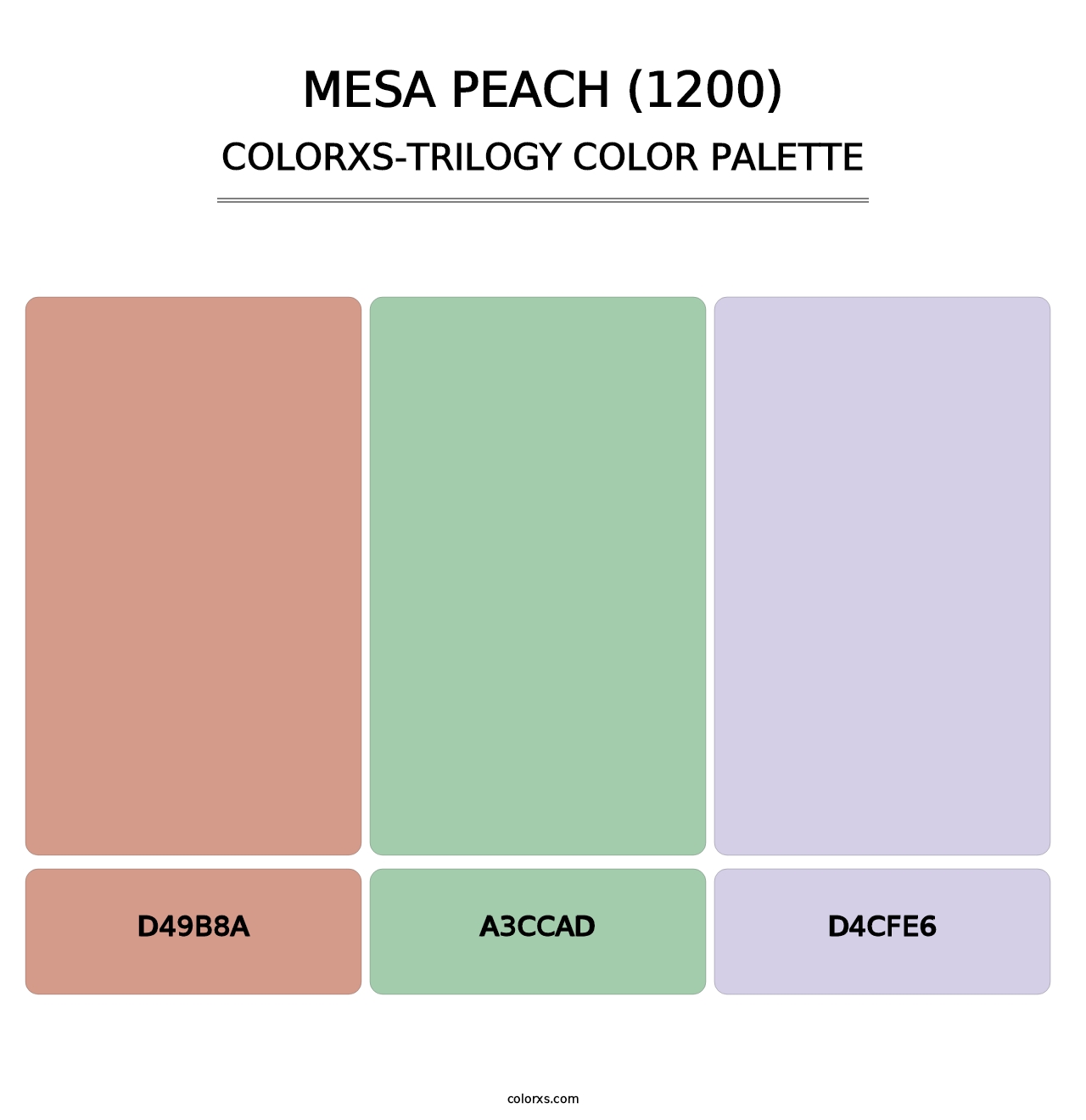 Mesa Peach (1200) - Colorxs Trilogy Palette