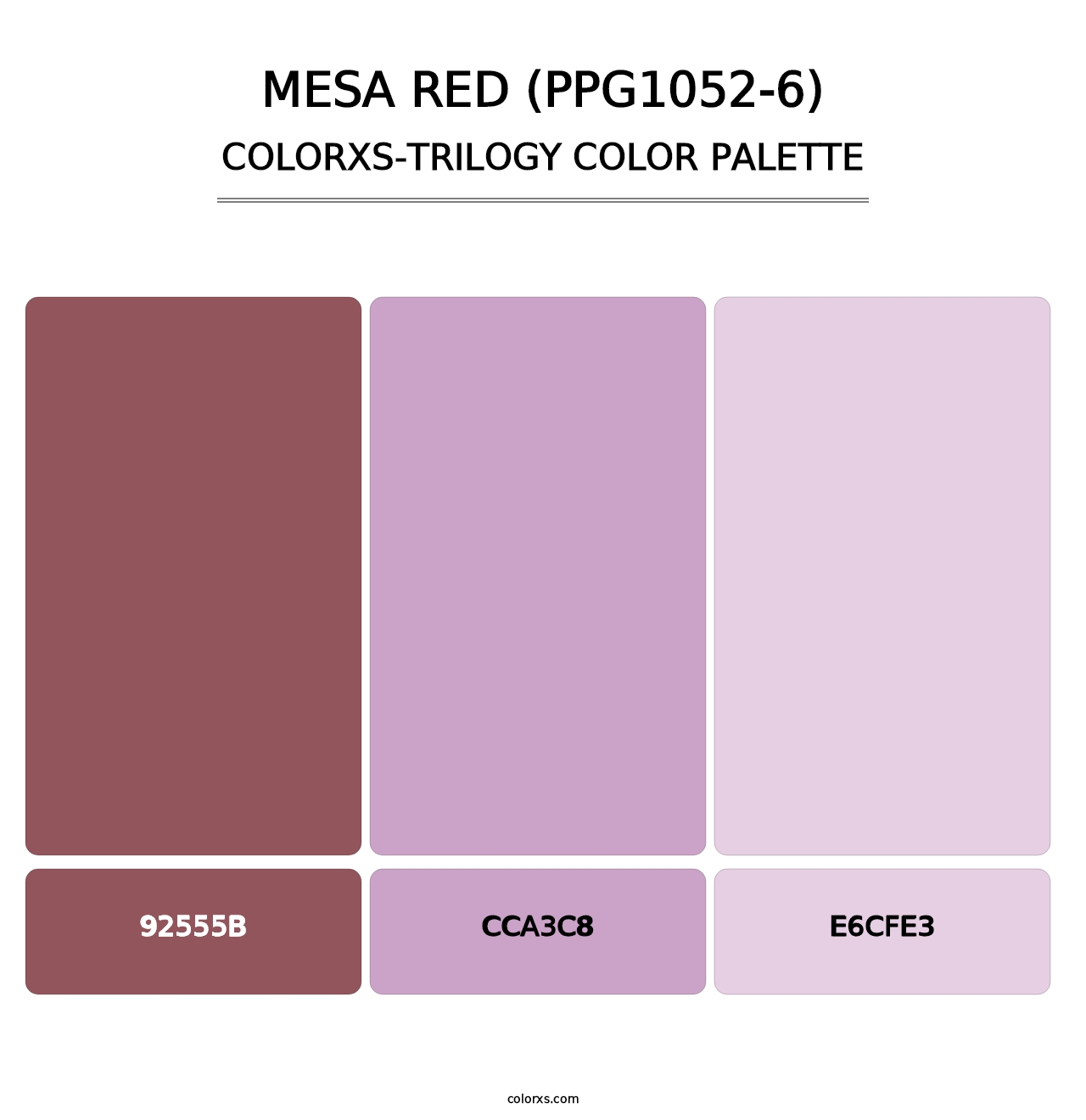 Mesa Red (PPG1052-6) - Colorxs Trilogy Palette