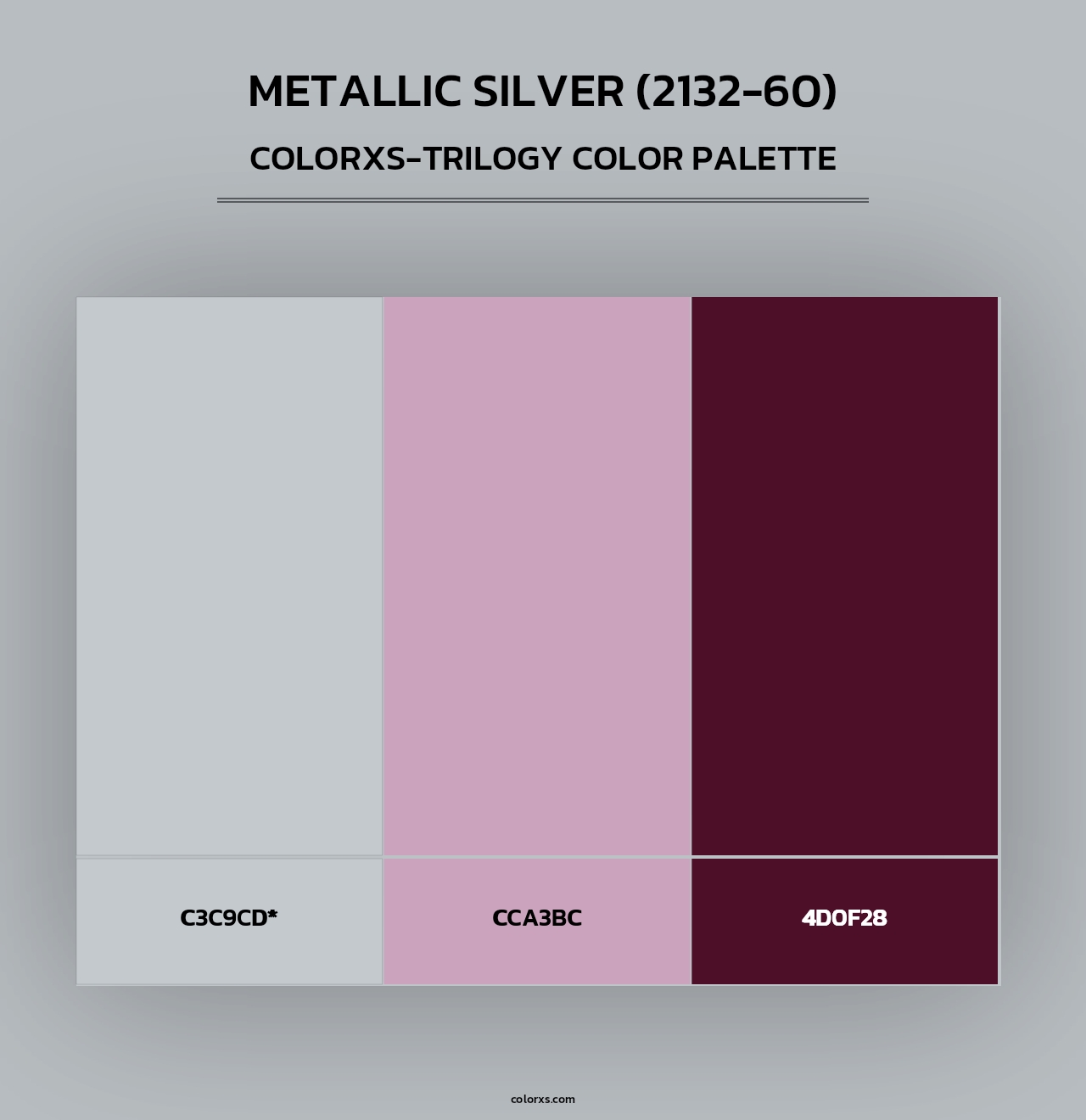 Metallic Silver (2132-60) - Colorxs Trilogy Palette