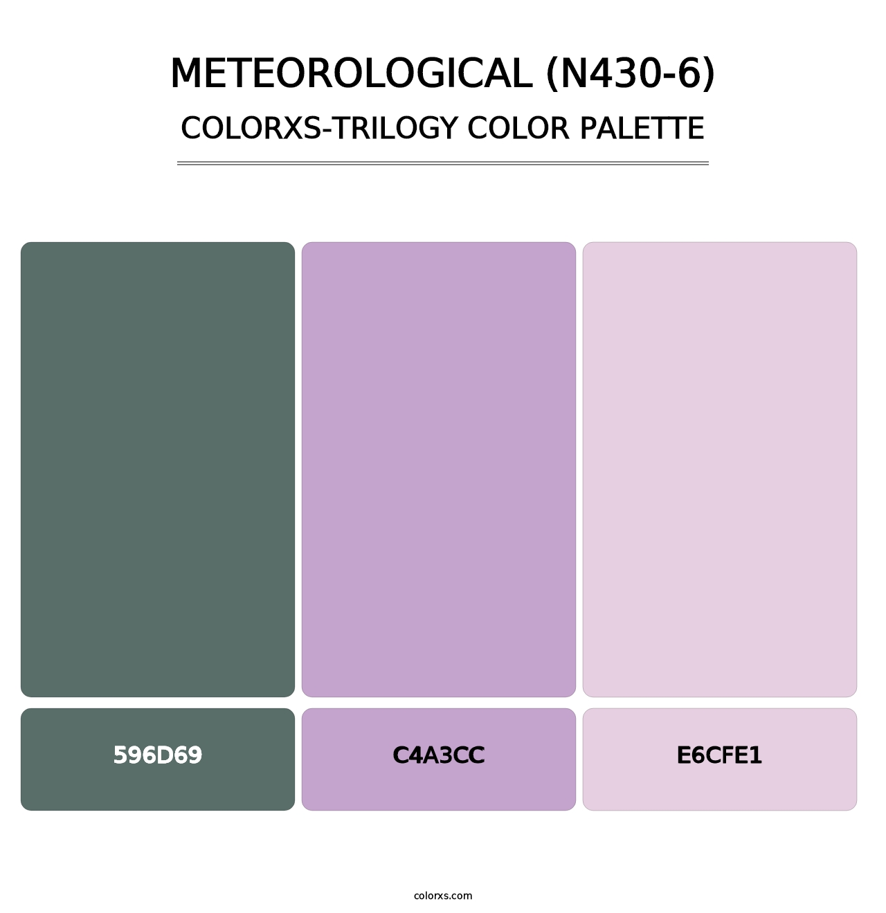 Meteorological (N430-6) - Colorxs Trilogy Palette