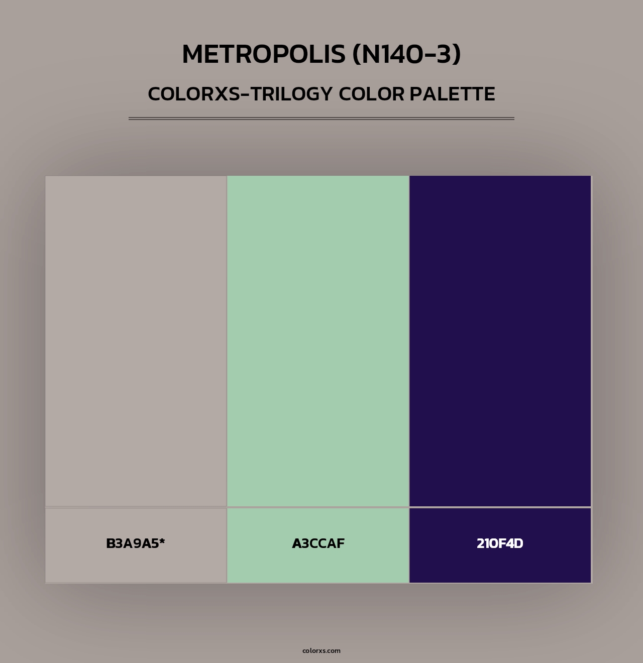 Metropolis (N140-3) - Colorxs Trilogy Palette