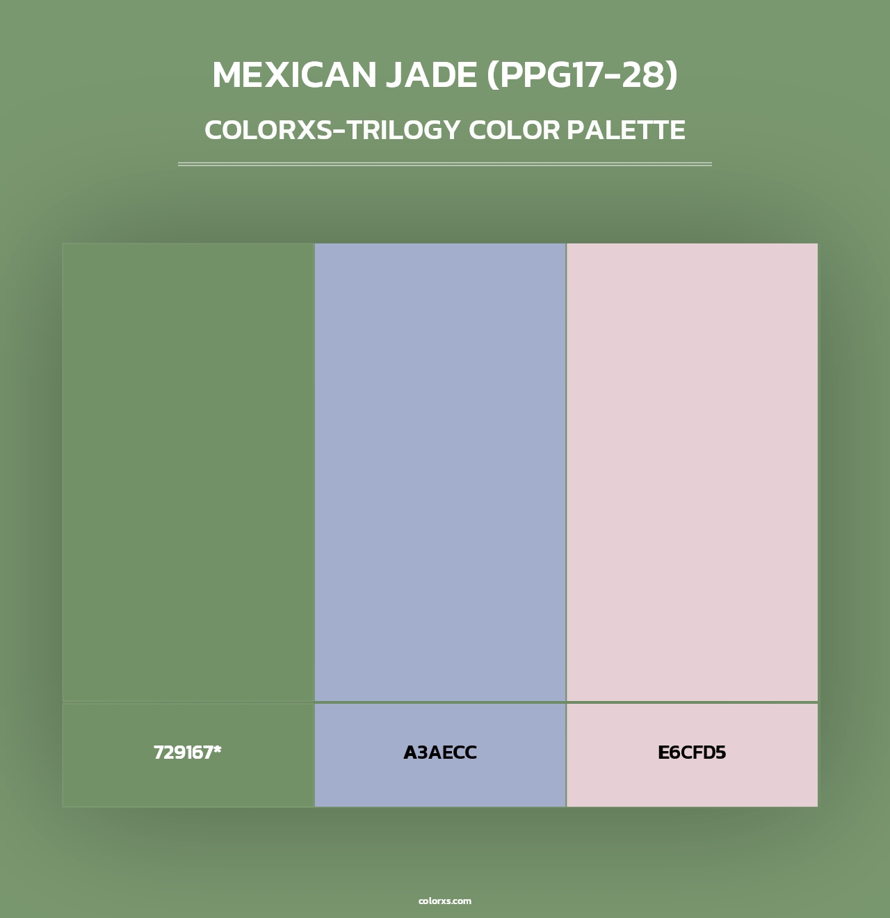 Mexican Jade (PPG17-28) - Colorxs Trilogy Palette