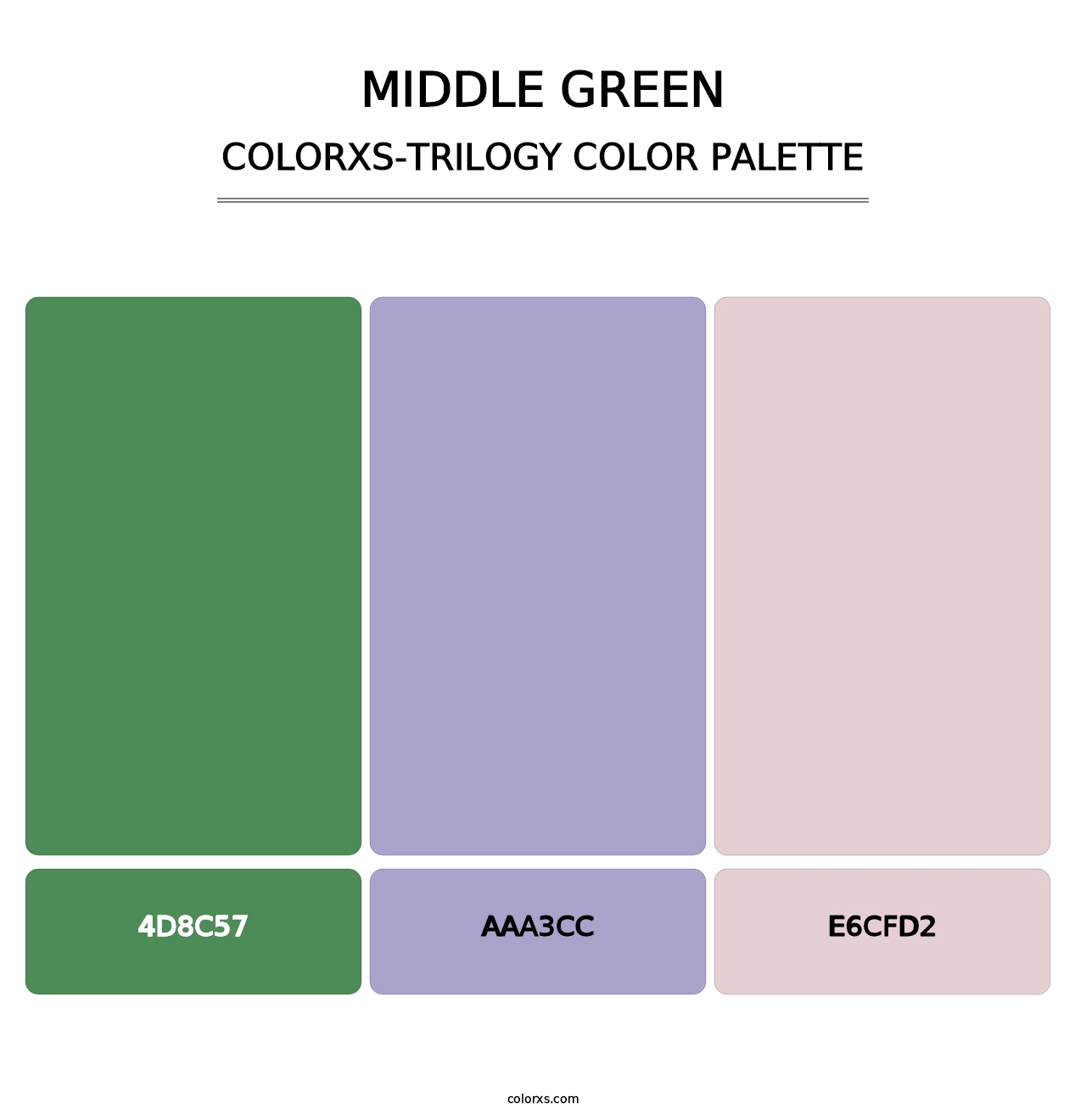 Middle Green - Colorxs Trilogy Palette