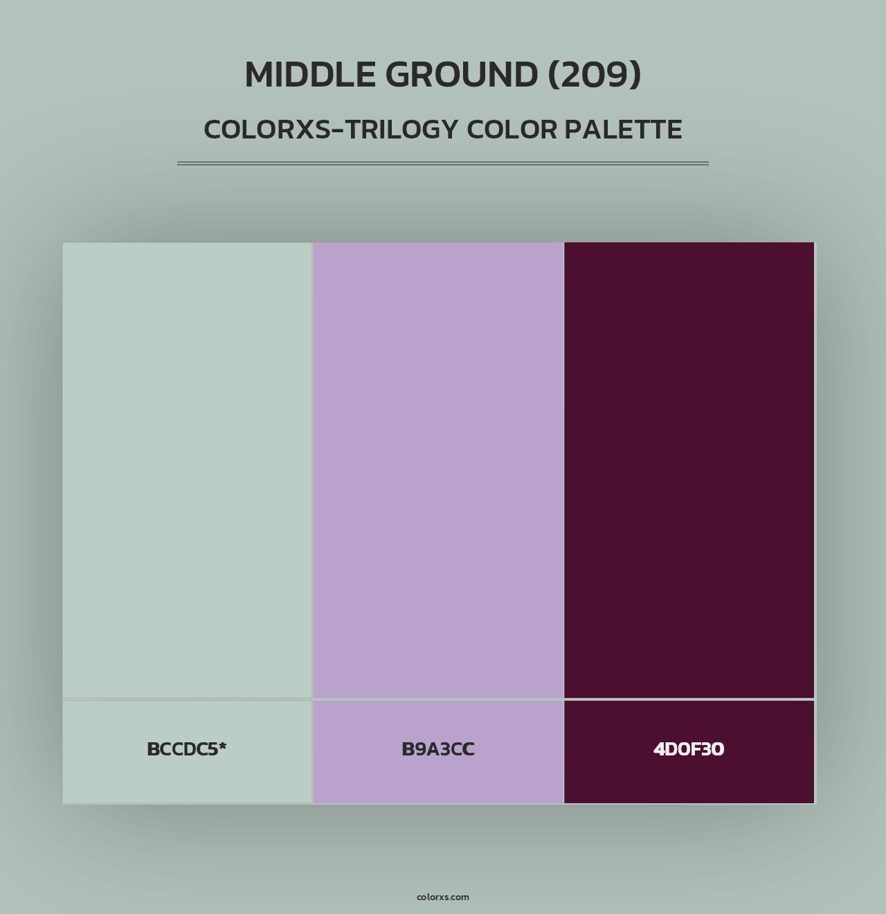 Middle Ground (209) - Colorxs Trilogy Palette