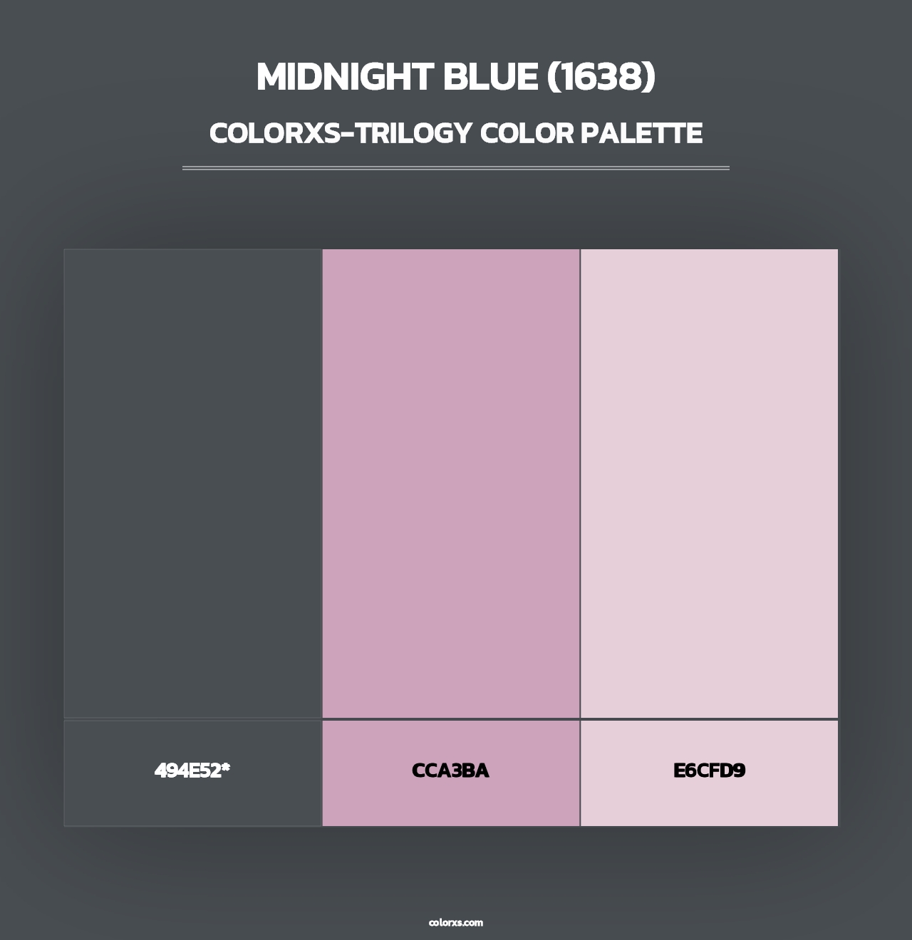 Midnight Blue (1638) - Colorxs Trilogy Palette
