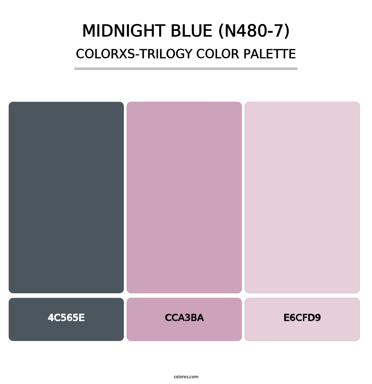 Midnight Blue (N480-7) - Colorxs Trilogy Palette