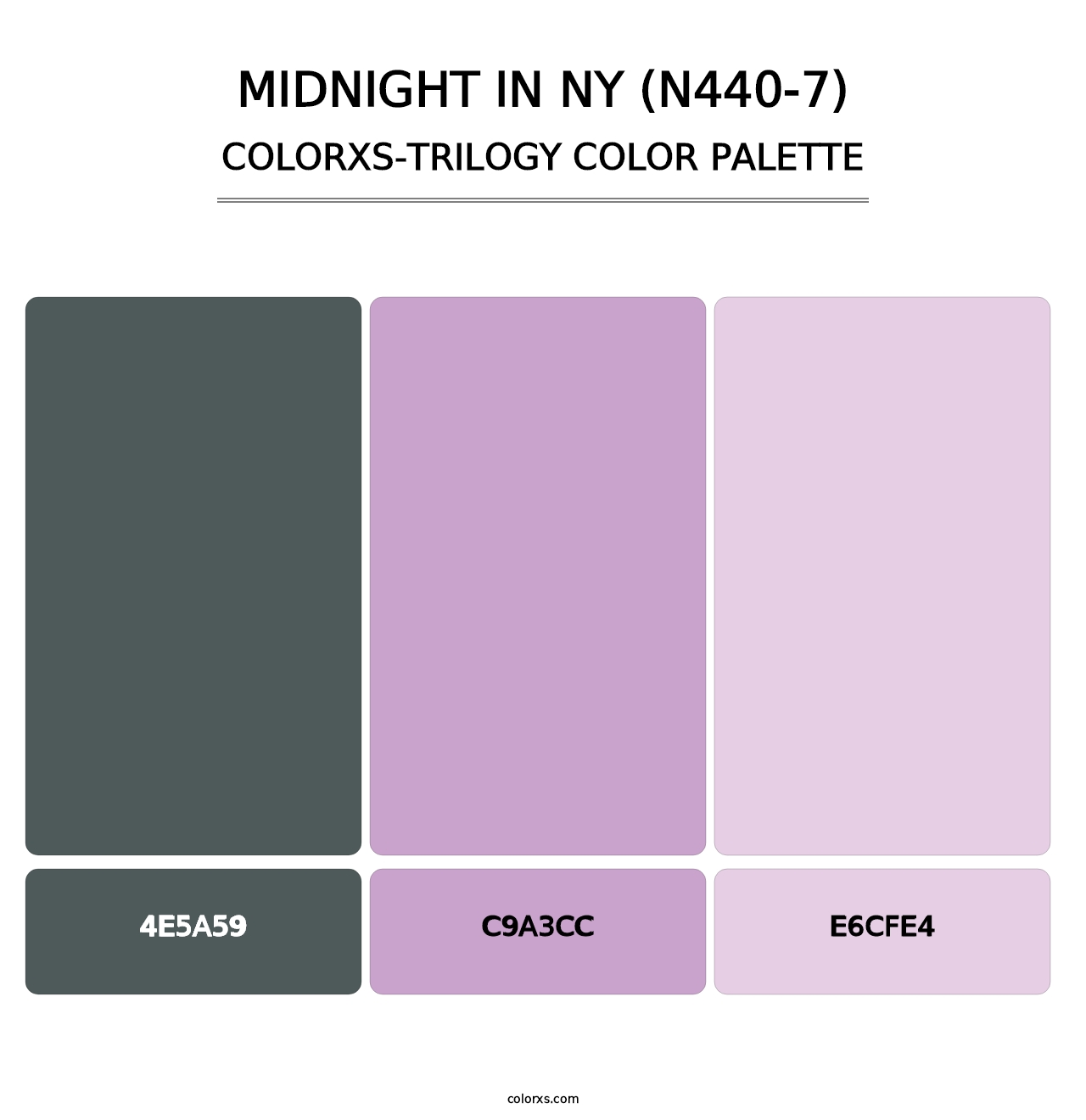 Midnight In Ny (N440-7) - Colorxs Trilogy Palette