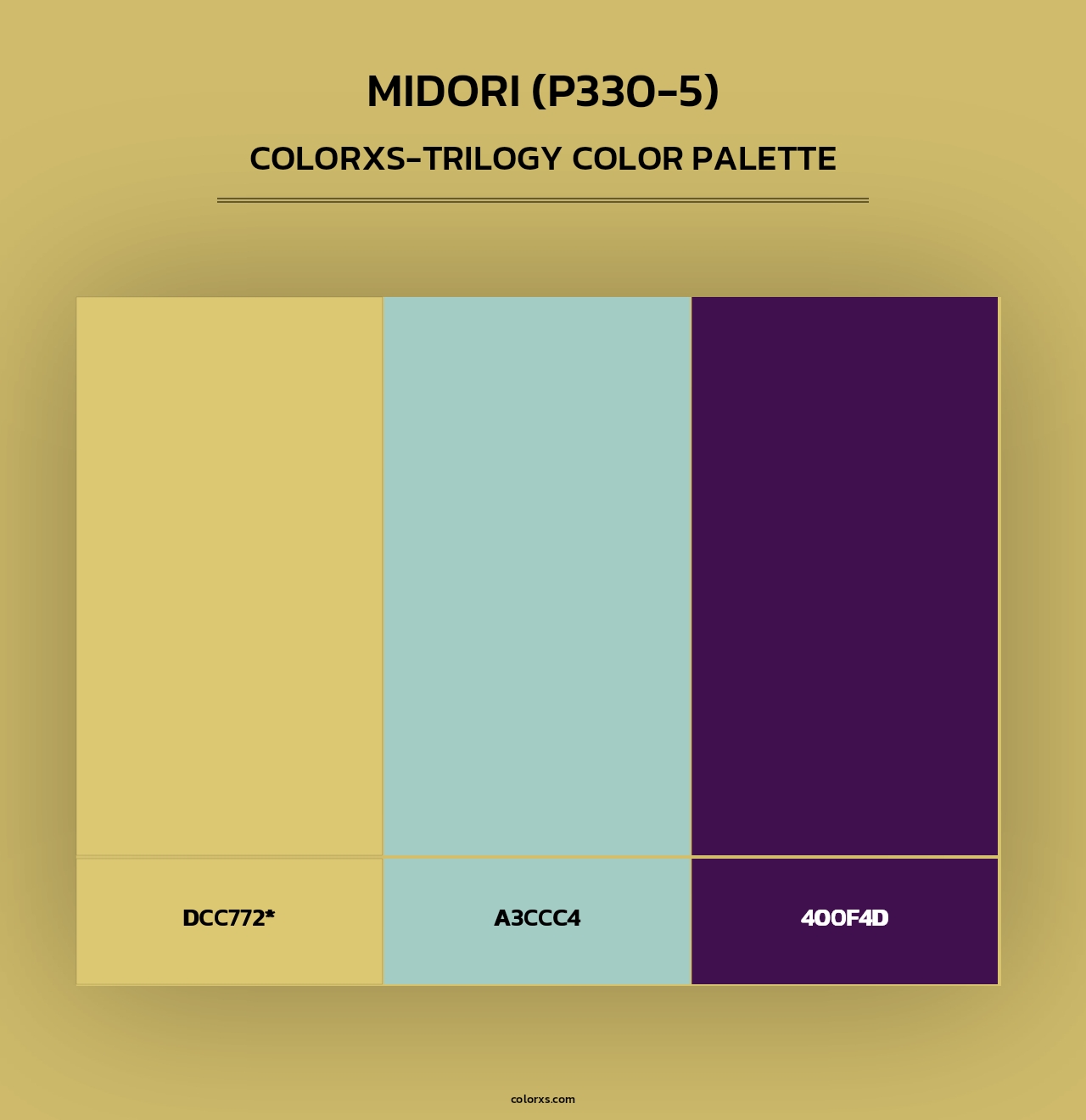 Midori (P330-5) - Colorxs Trilogy Palette