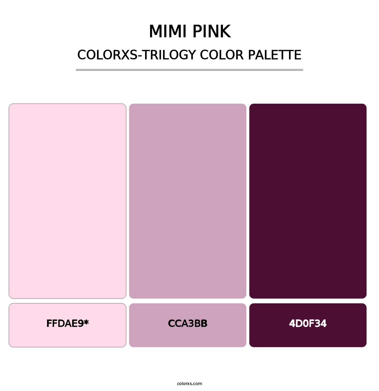 Mimi Pink - Colorxs Trilogy Palette