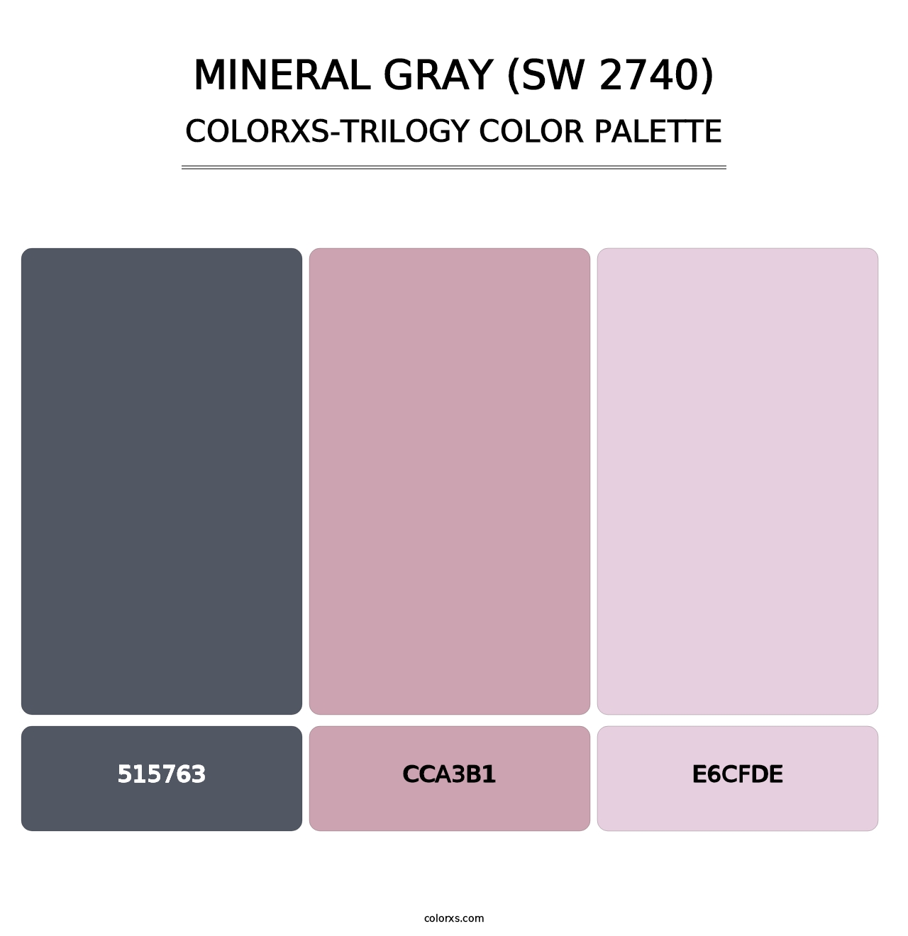 Mineral Gray (SW 2740) - Colorxs Trilogy Palette