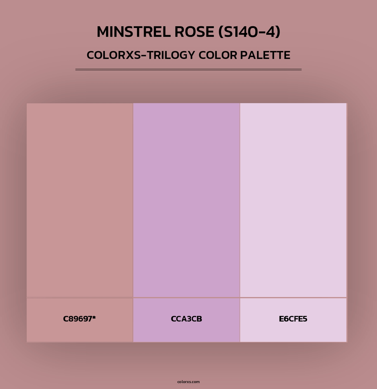 Minstrel Rose (S140-4) - Colorxs Trilogy Palette