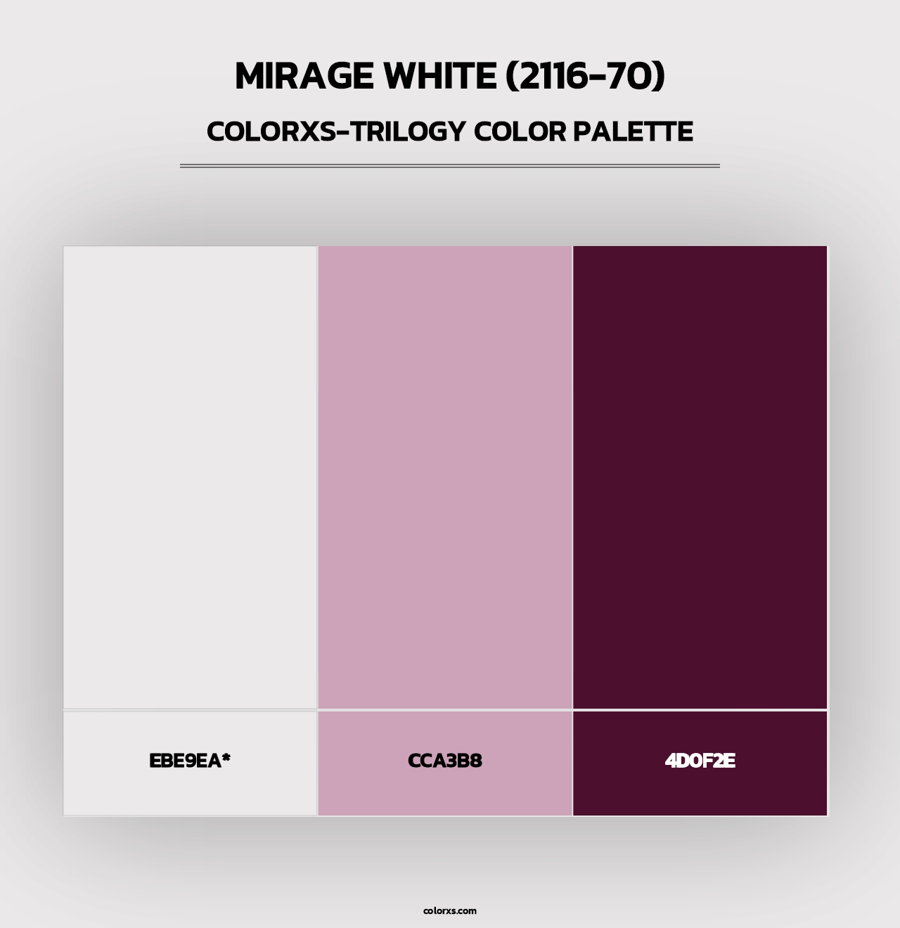 Mirage White (2116-70) - Colorxs Trilogy Palette