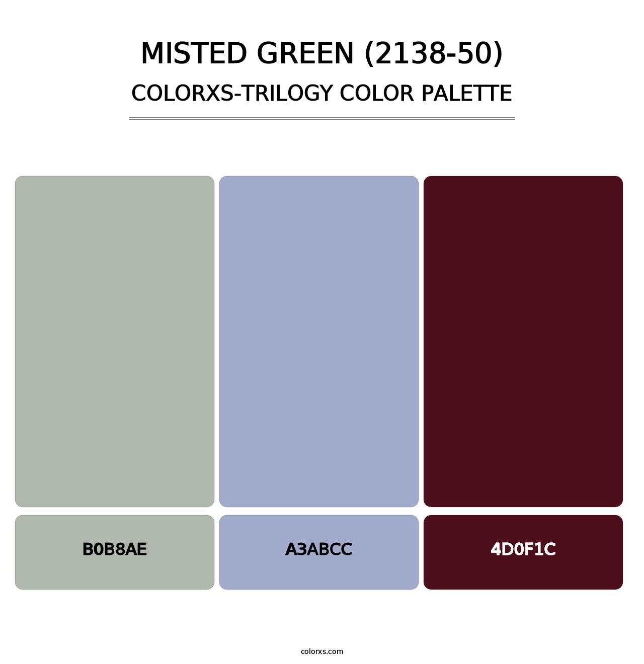 Misted Green (2138-50) - Colorxs Trilogy Palette