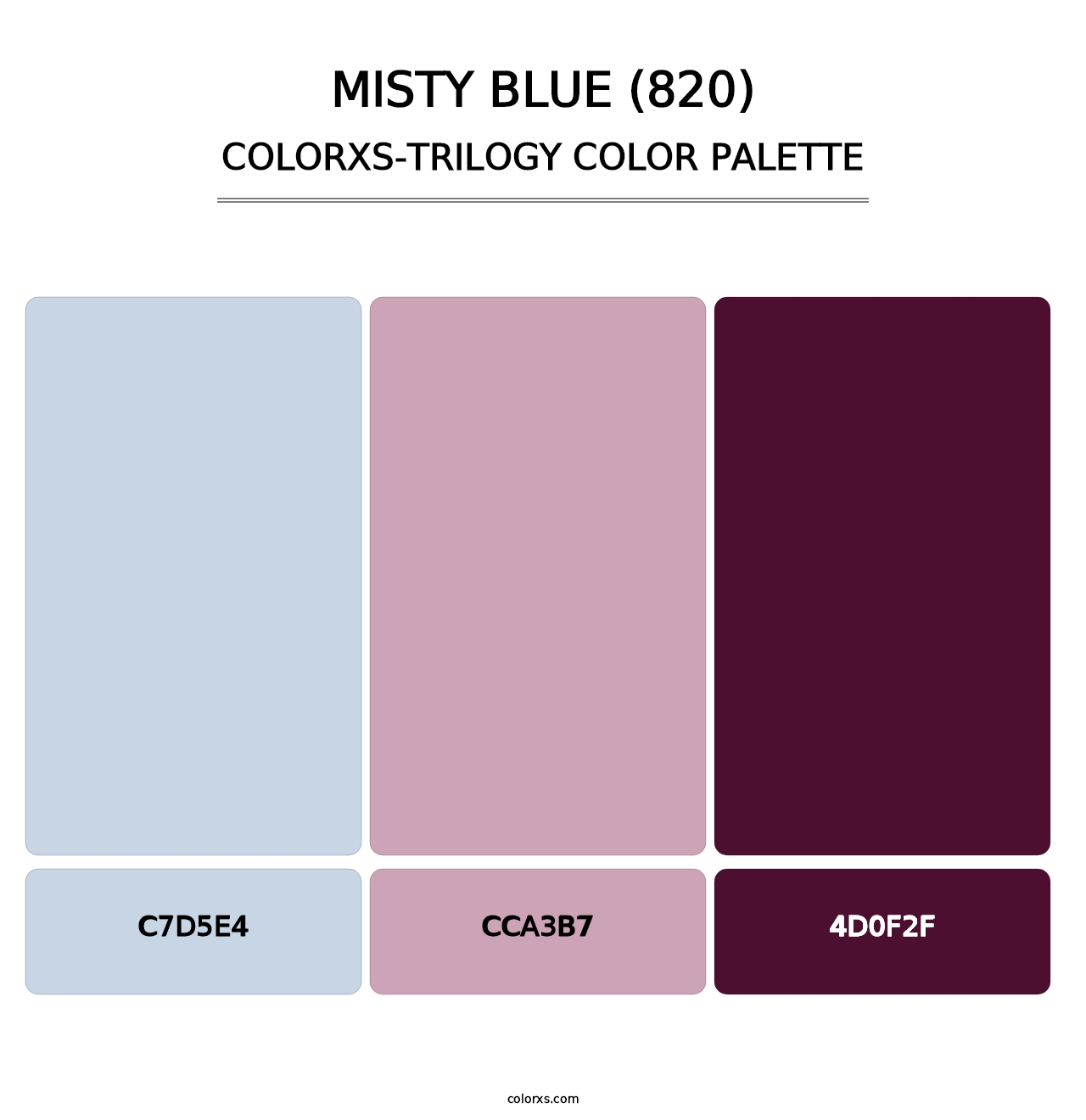 Misty Blue (820) - Colorxs Trilogy Palette
