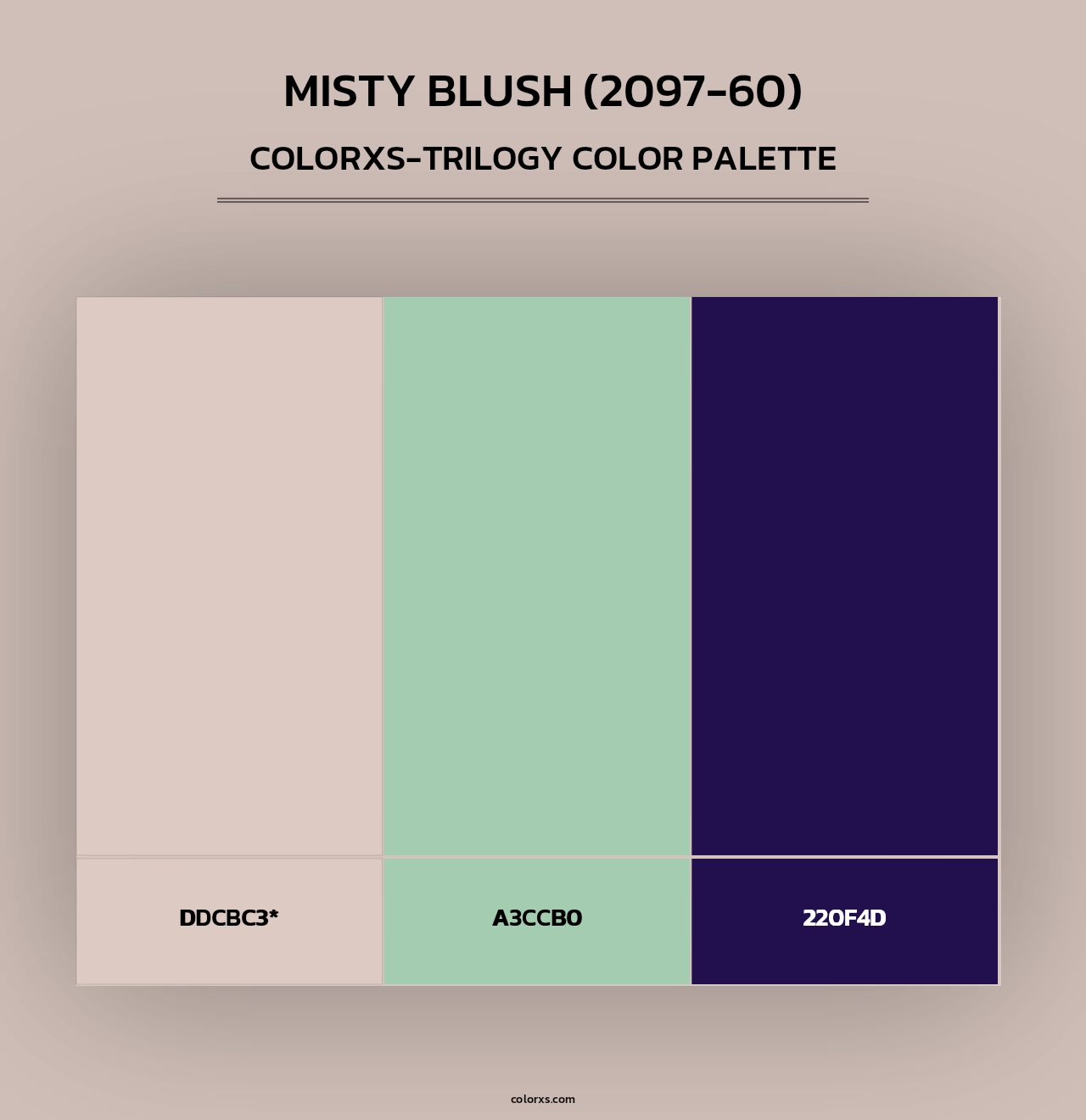 Misty Blush (2097-60) - Colorxs Trilogy Palette