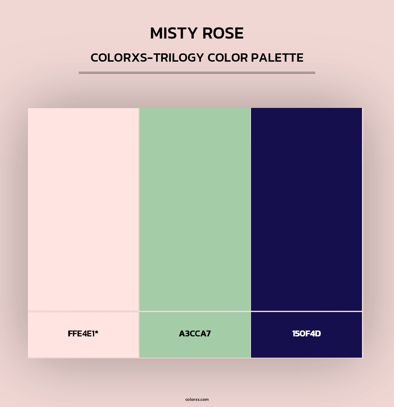 Misty Rose - Colorxs Trilogy Palette
