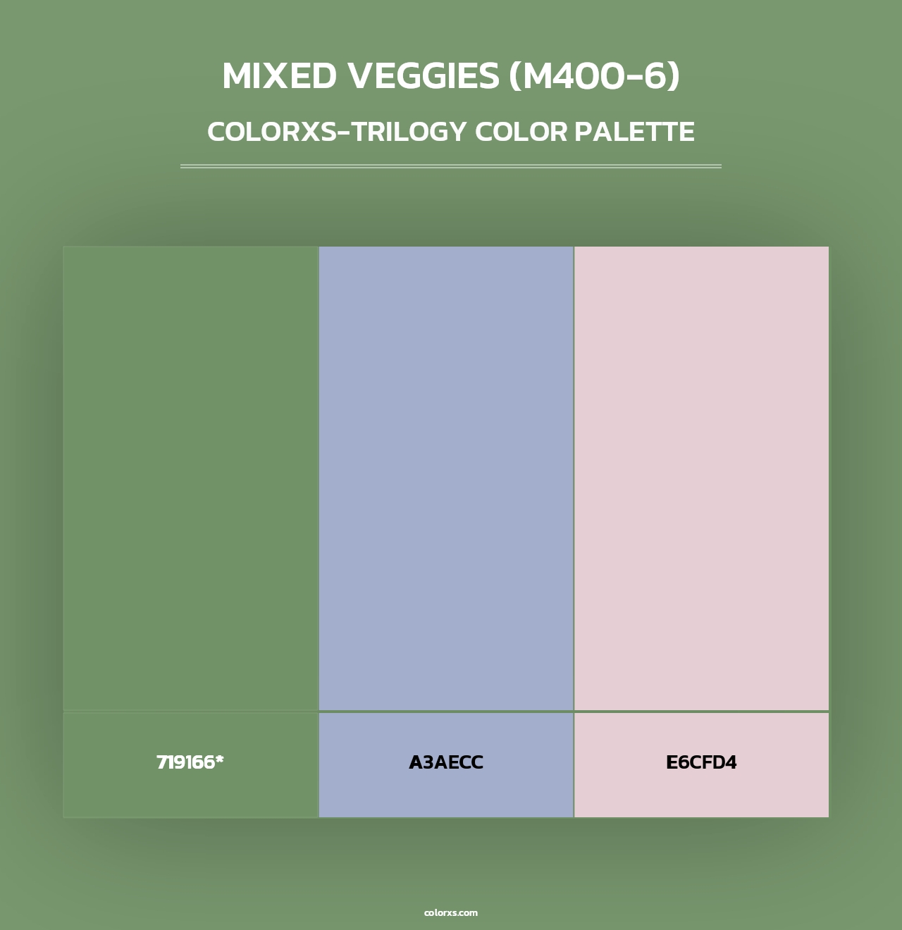 Mixed Veggies (M400-6) - Colorxs Trilogy Palette