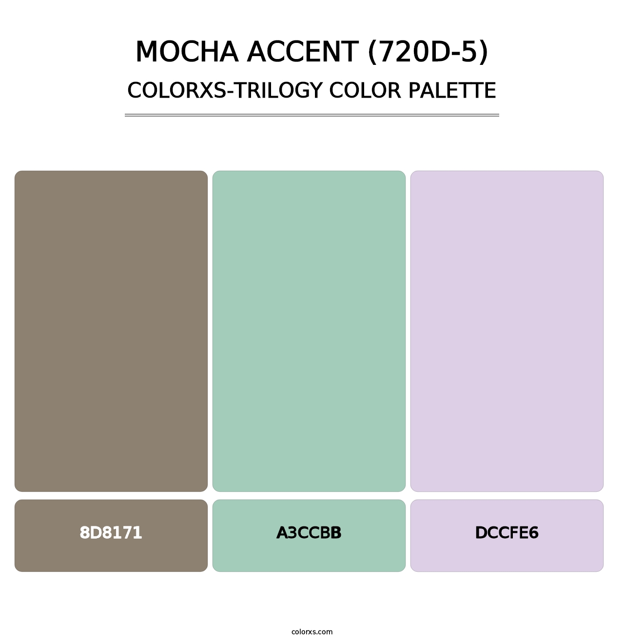 Mocha Accent (720D-5) - Colorxs Trilogy Palette