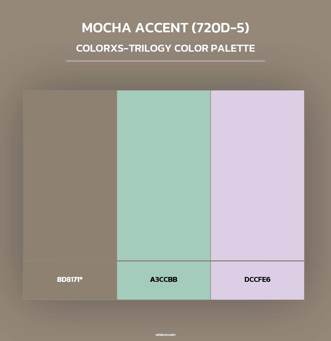 Mocha Accent (720D-5) - Colorxs Trilogy Palette