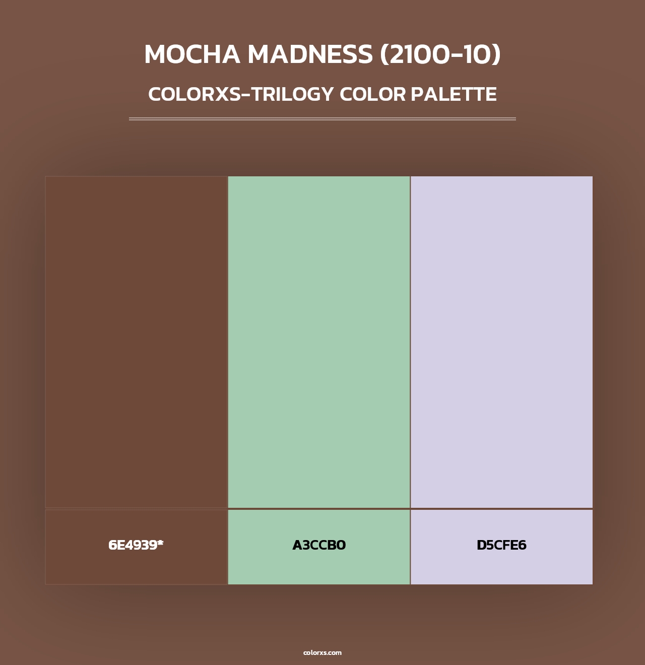 Mocha Madness (2100-10) - Colorxs Trilogy Palette