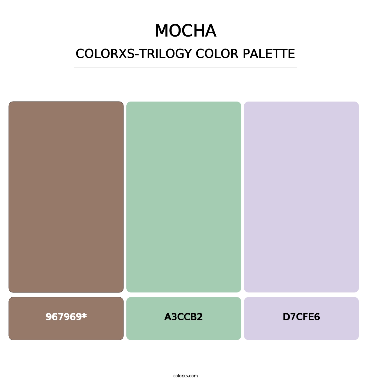 Mocha - Colorxs Trilogy Palette