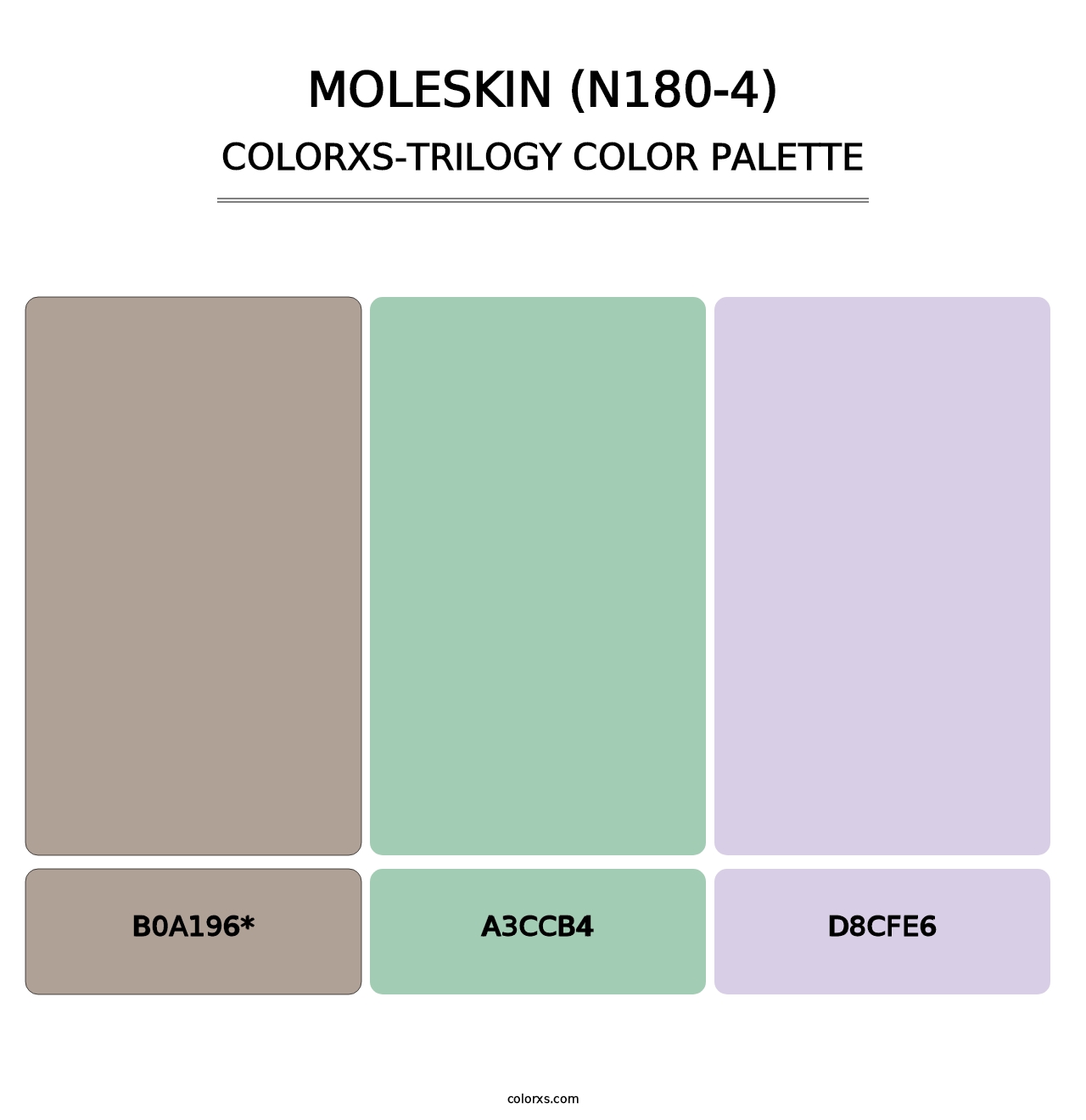 Moleskin (N180-4) - Colorxs Trilogy Palette