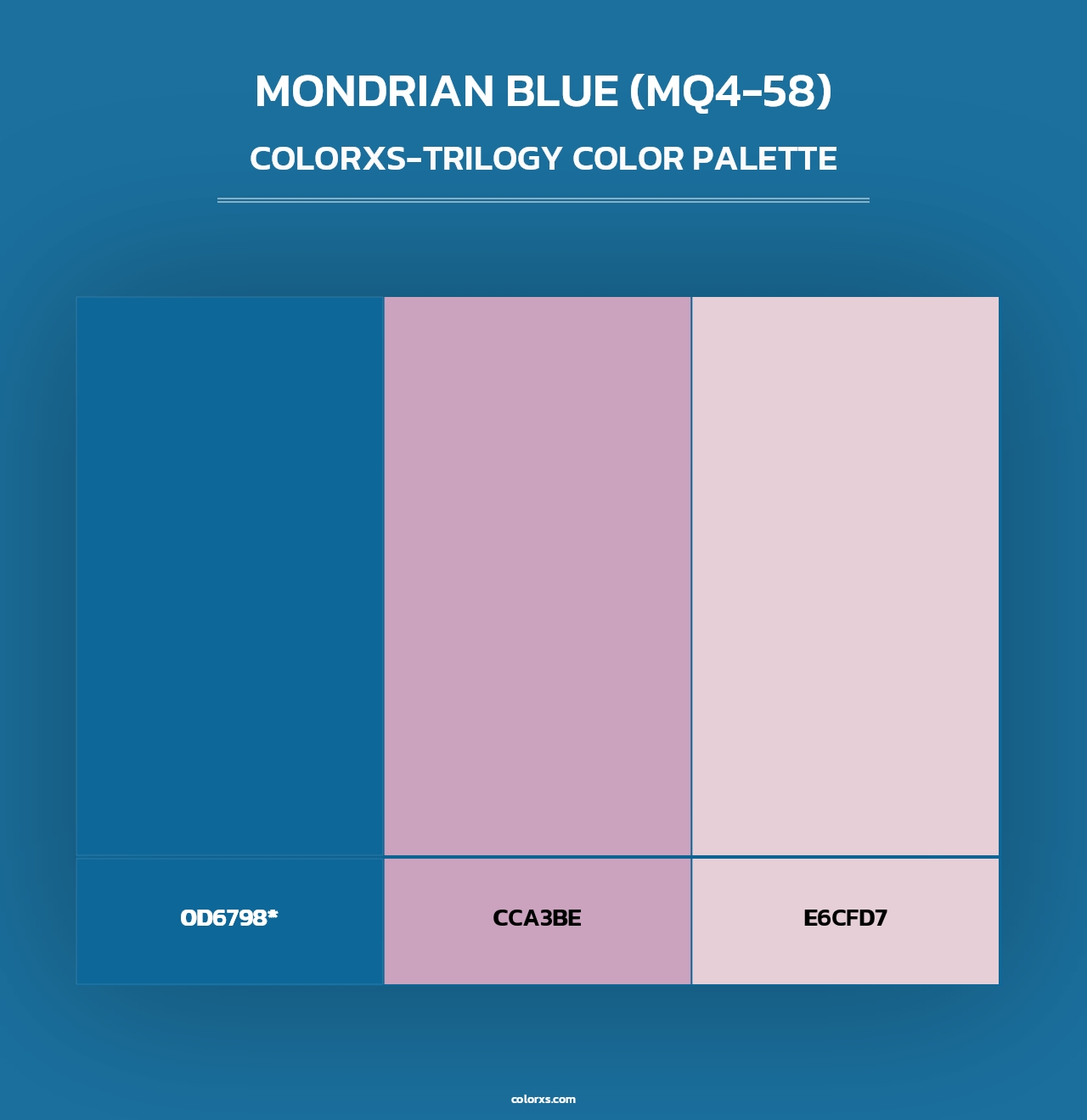 Mondrian Blue (MQ4-58) - Colorxs Trilogy Palette