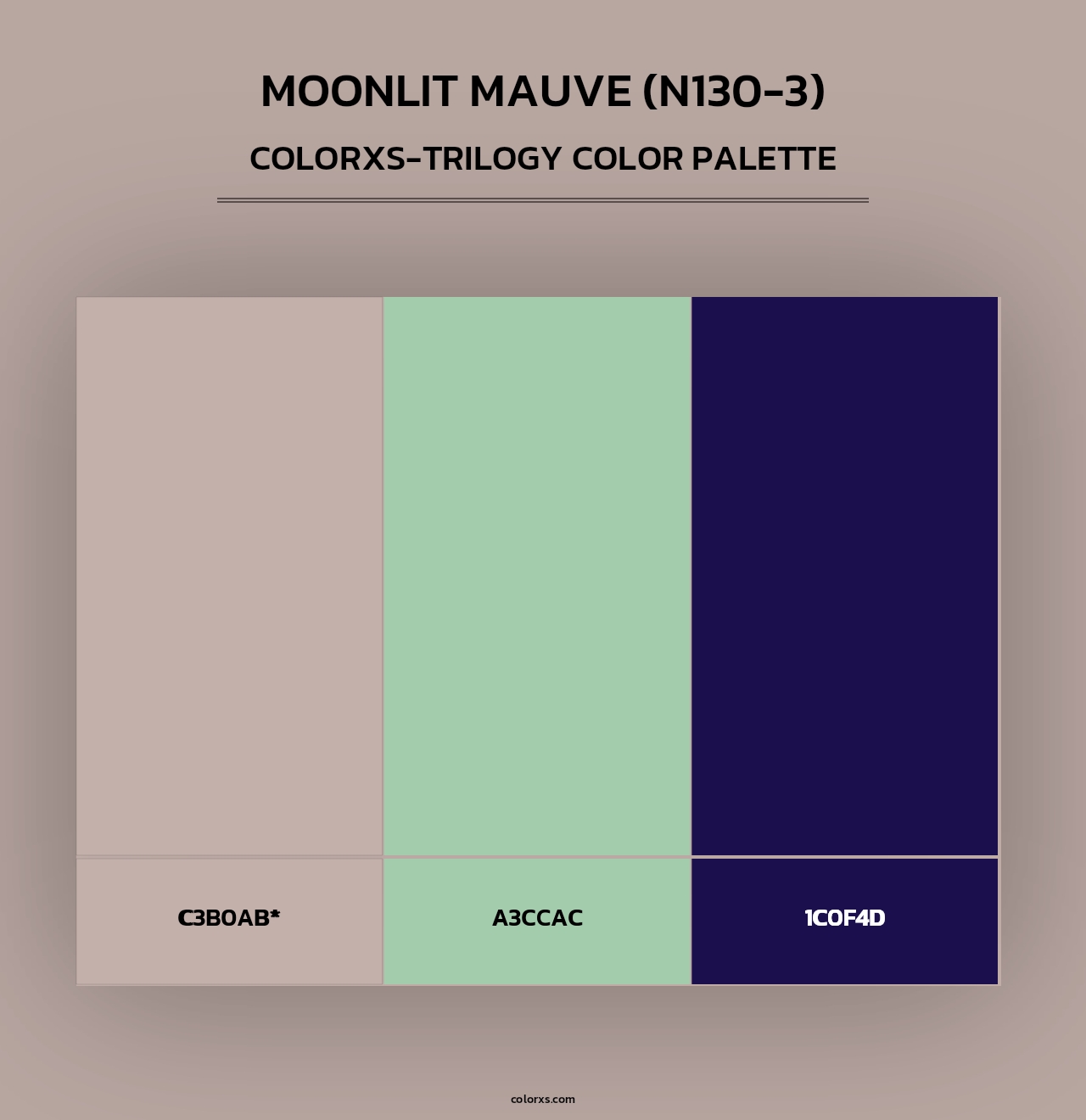 Moonlit Mauve (N130-3) - Colorxs Trilogy Palette