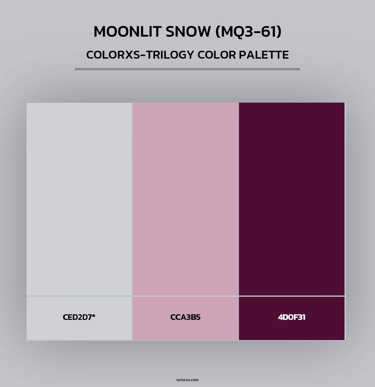 Moonlit Snow (MQ3-61) - Colorxs Trilogy Palette
