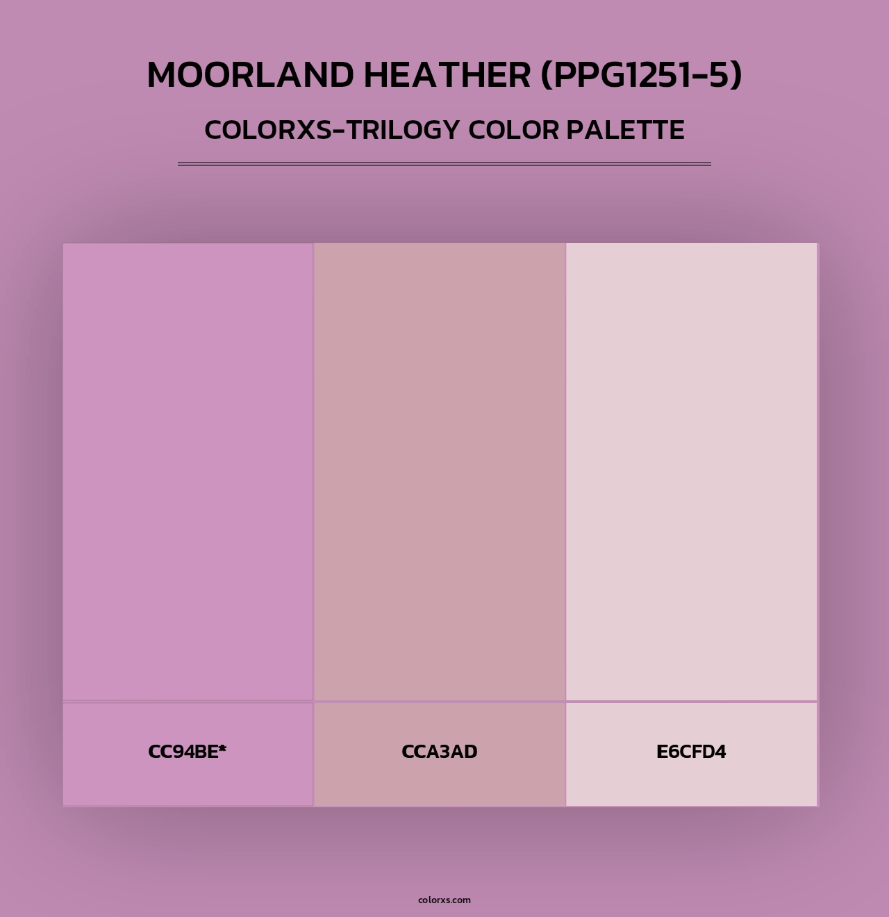 Moorland Heather (PPG1251-5) - Colorxs Trilogy Palette