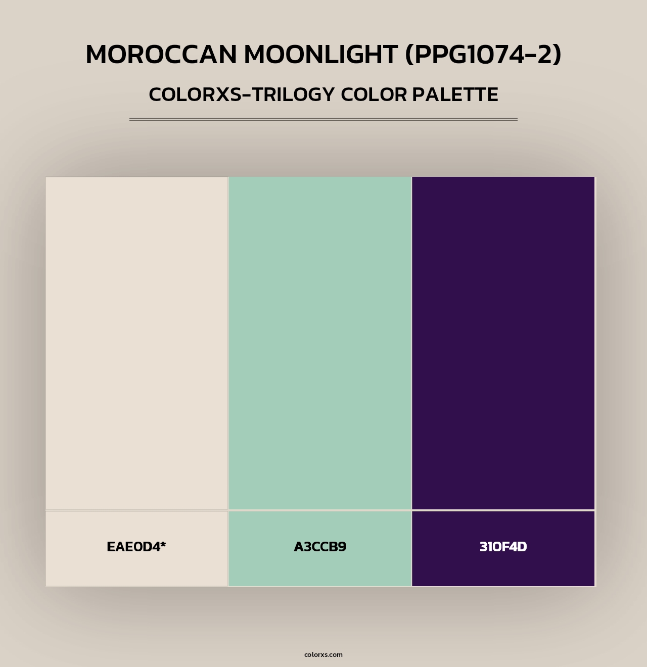 Moroccan Moonlight (PPG1074-2) - Colorxs Trilogy Palette