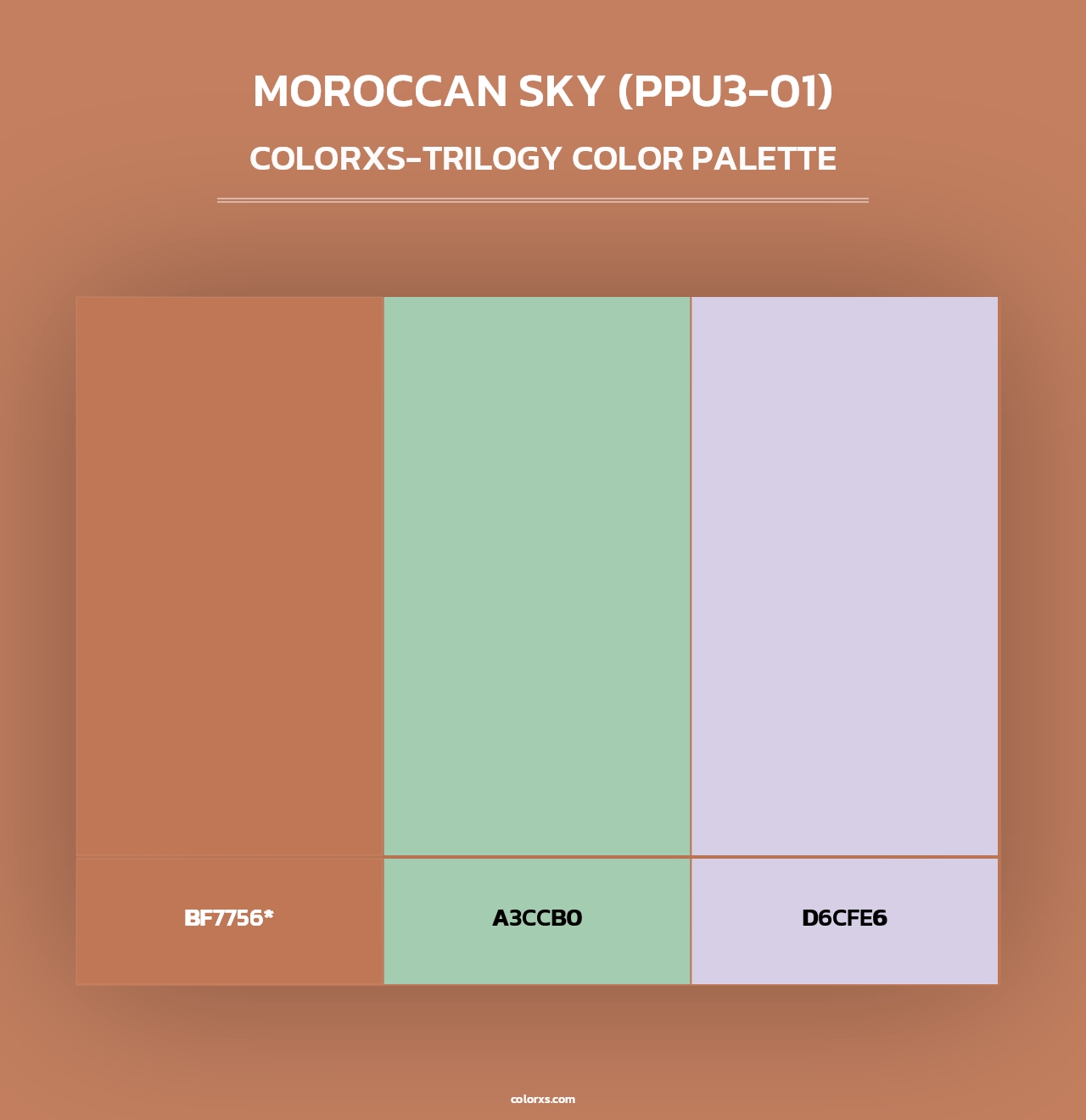 Moroccan Sky (PPU3-01) - Colorxs Trilogy Palette