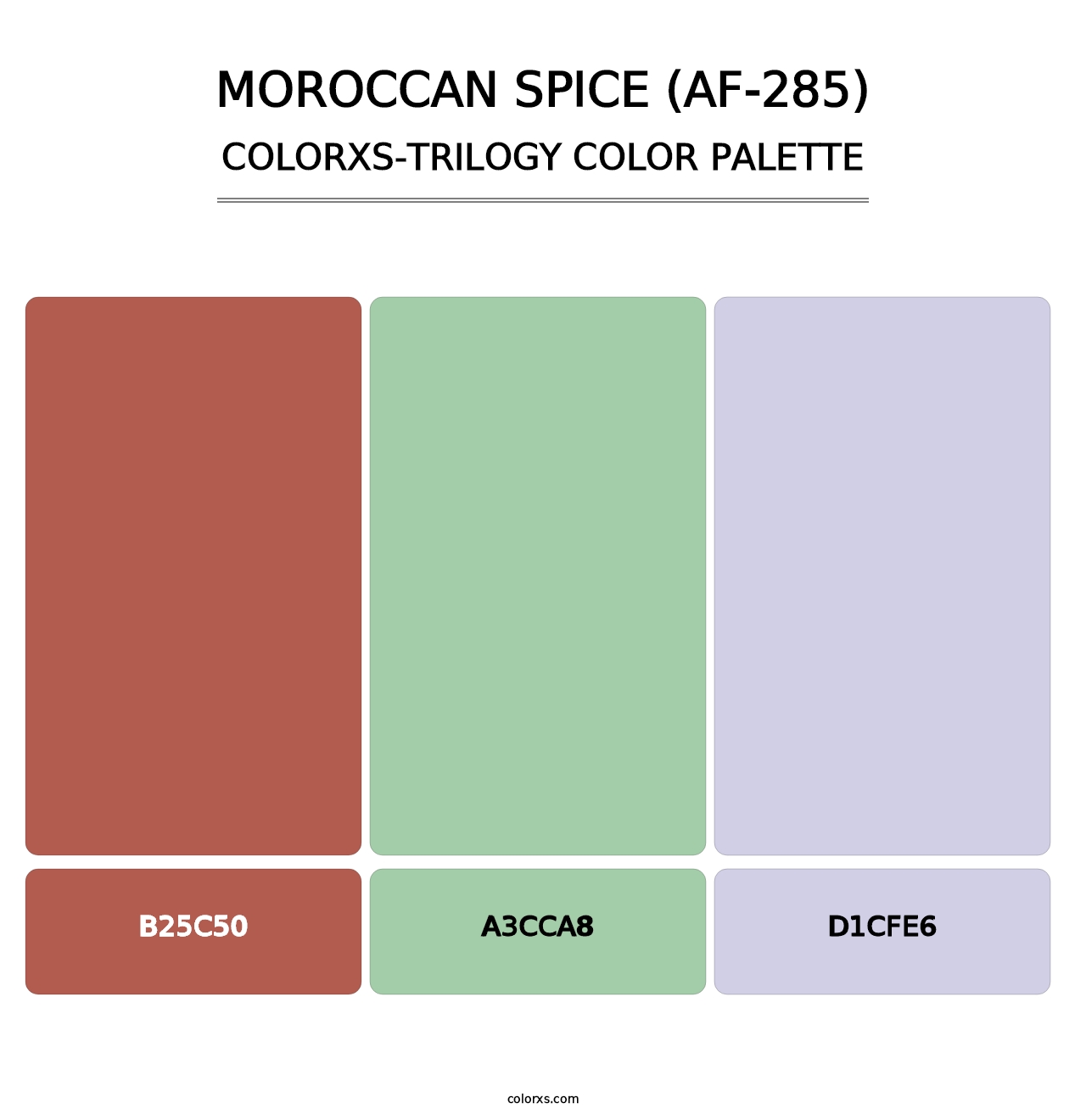 Moroccan Spice (AF-285) - Colorxs Trilogy Palette