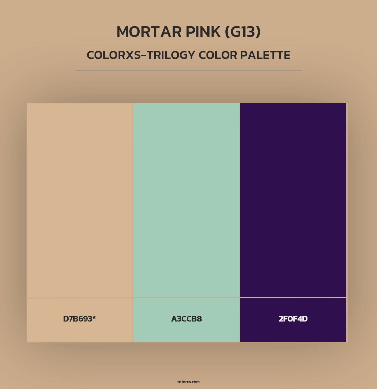 Mortar Pink (G13) - Colorxs Trilogy Palette