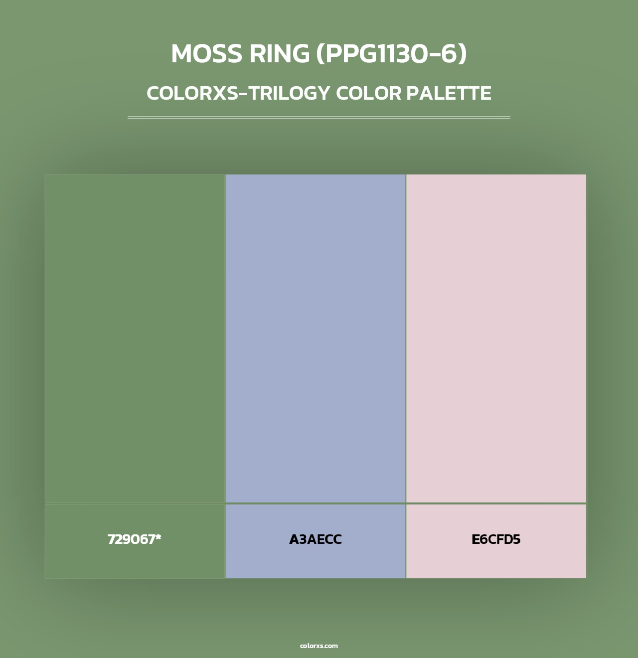 Moss Ring (PPG1130-6) - Colorxs Trilogy Palette