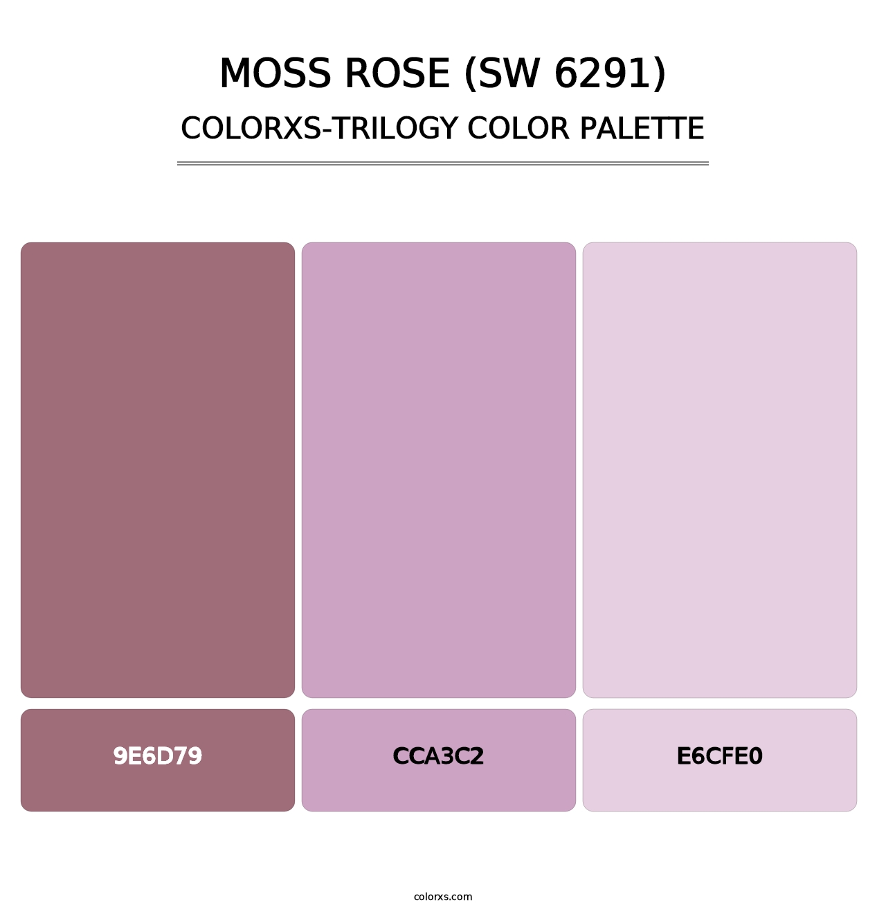 Moss Rose (SW 6291) - Colorxs Trilogy Palette