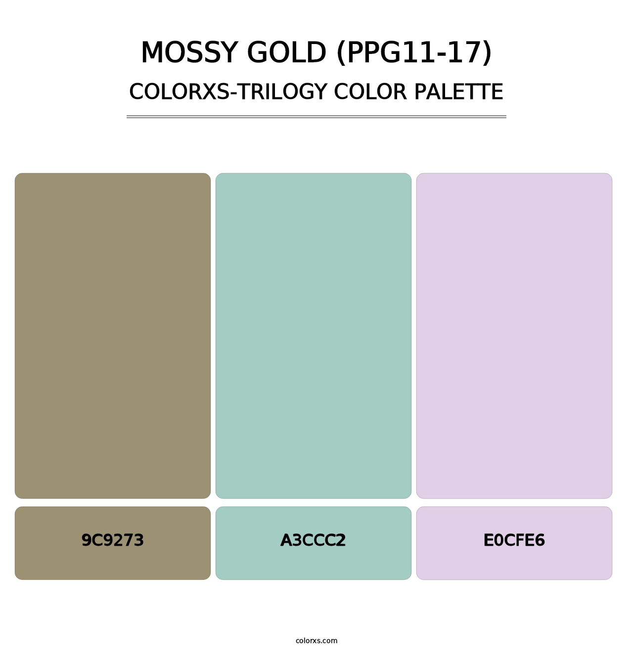 Mossy Gold (PPG11-17) - Colorxs Trilogy Palette