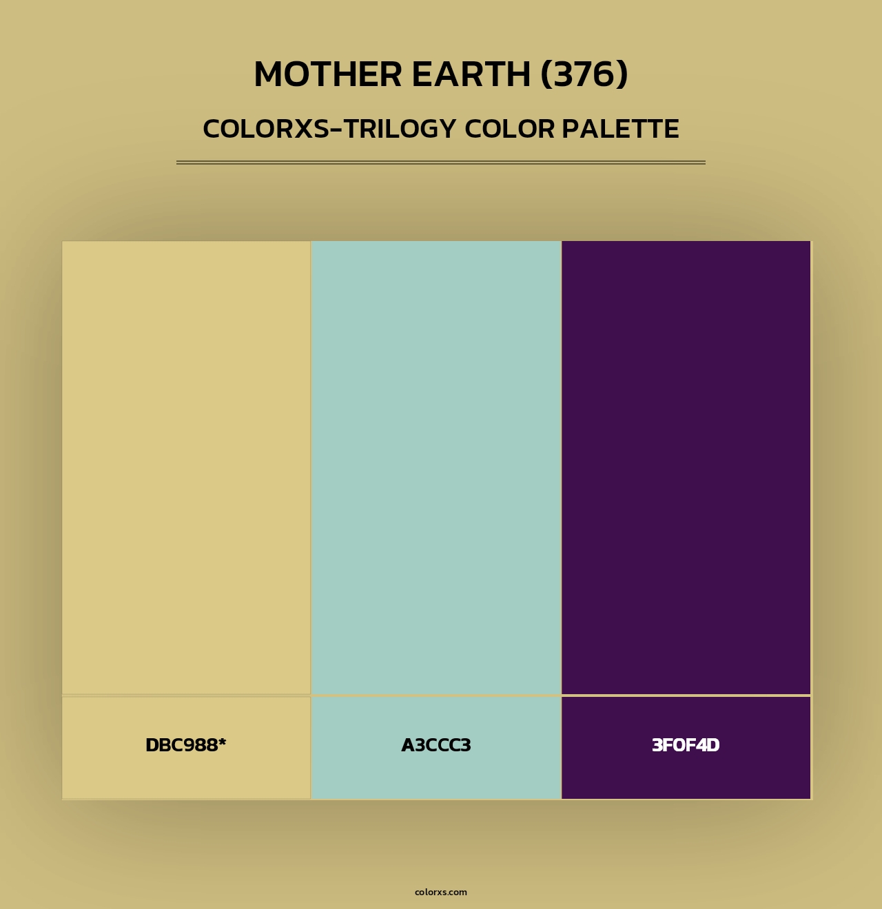 Mother Earth (376) - Colorxs Trilogy Palette